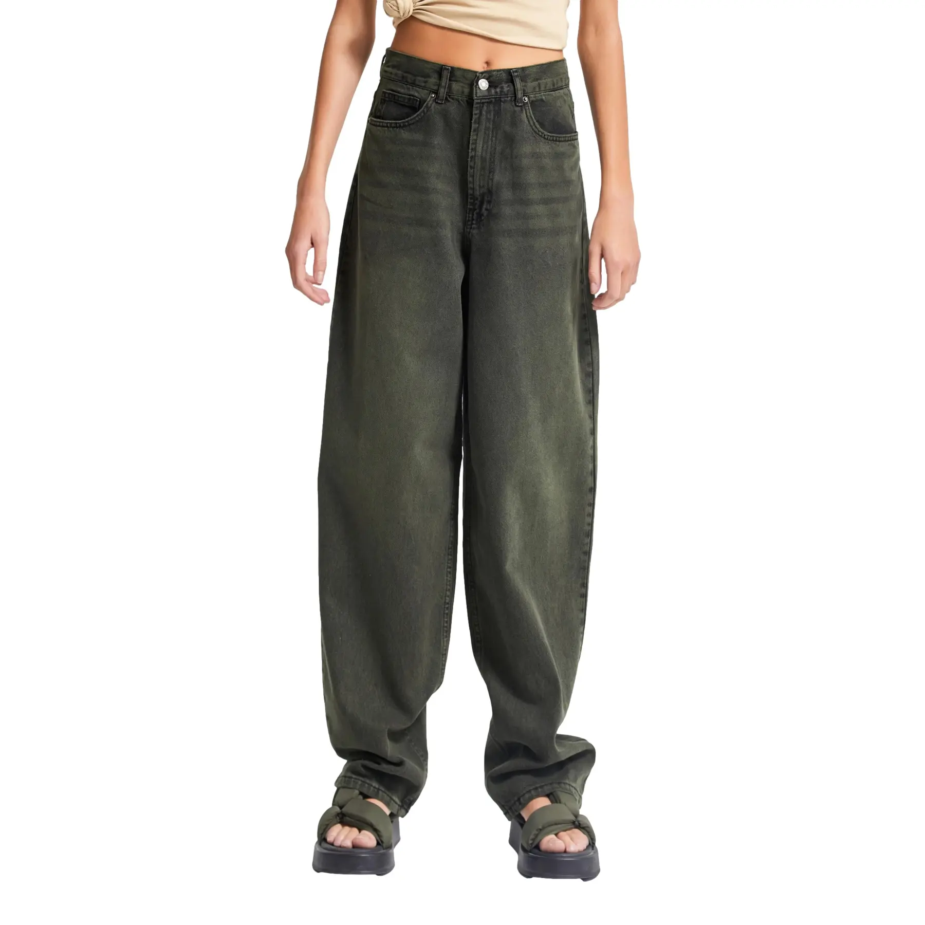 Image of Jeans Wide Leg mit hoher Taille Damen It's Basic Ivy Skater