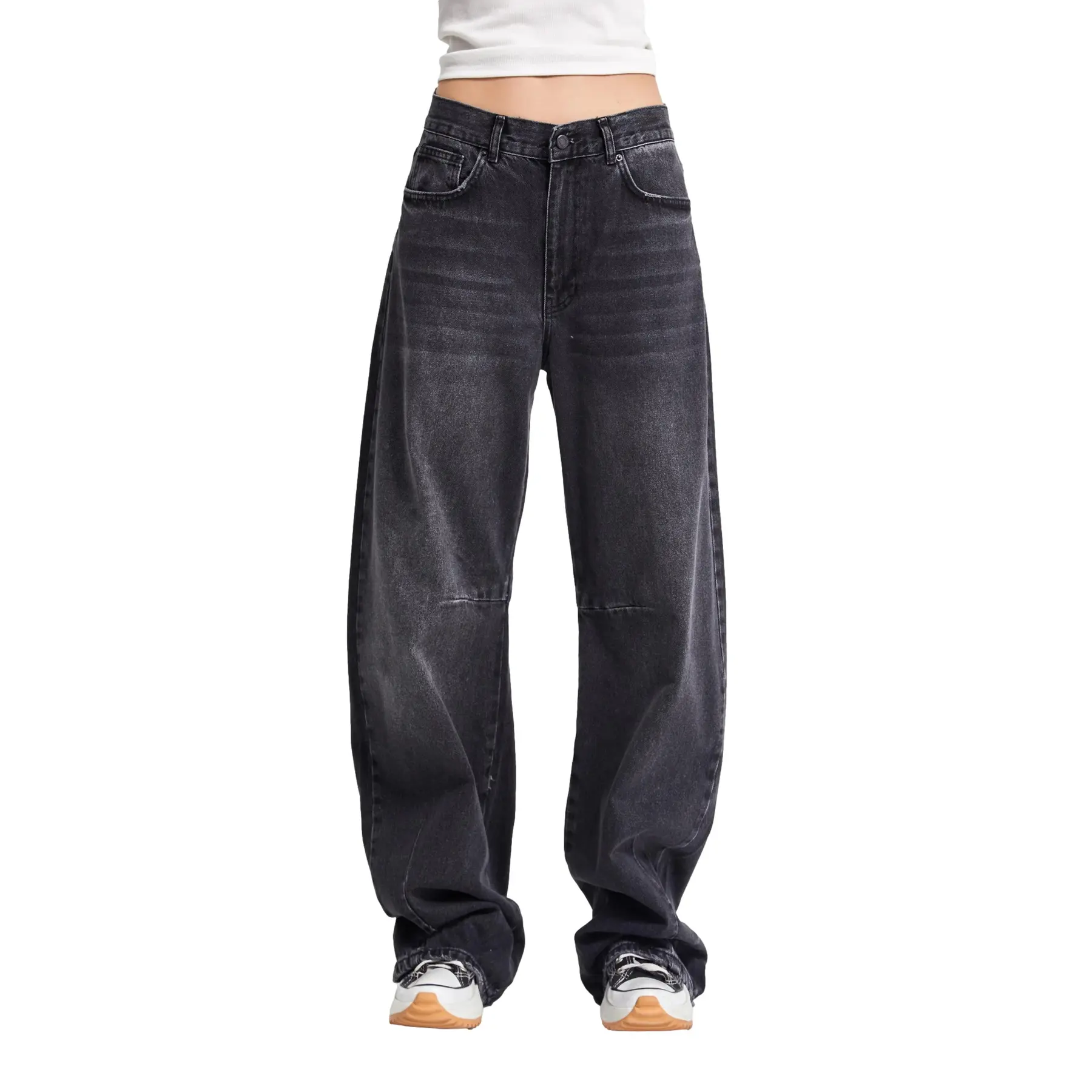 Jeans Baggy vita media donna  Luna