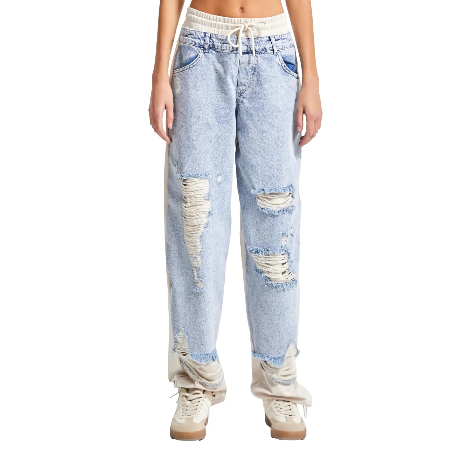 Jeans Straight vita media donna  Skater