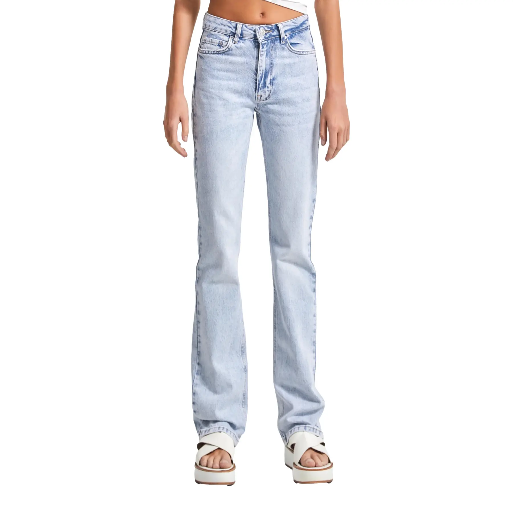Hochtaillierte Damen-Stretch-Jeans It's Basic