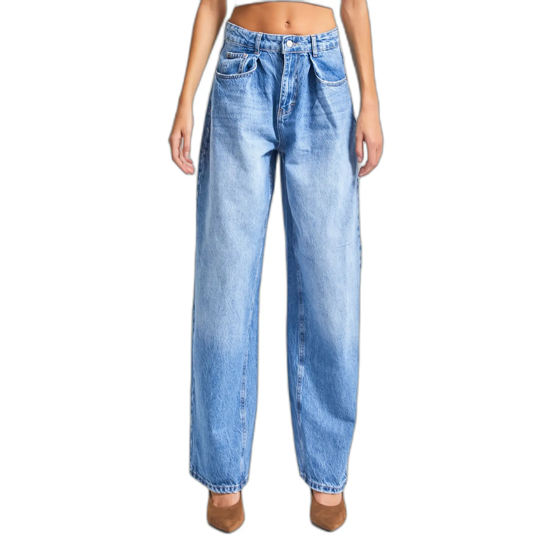 Image of Jeans Relaxed Hochwaist Vielseitig Damen It's Basic