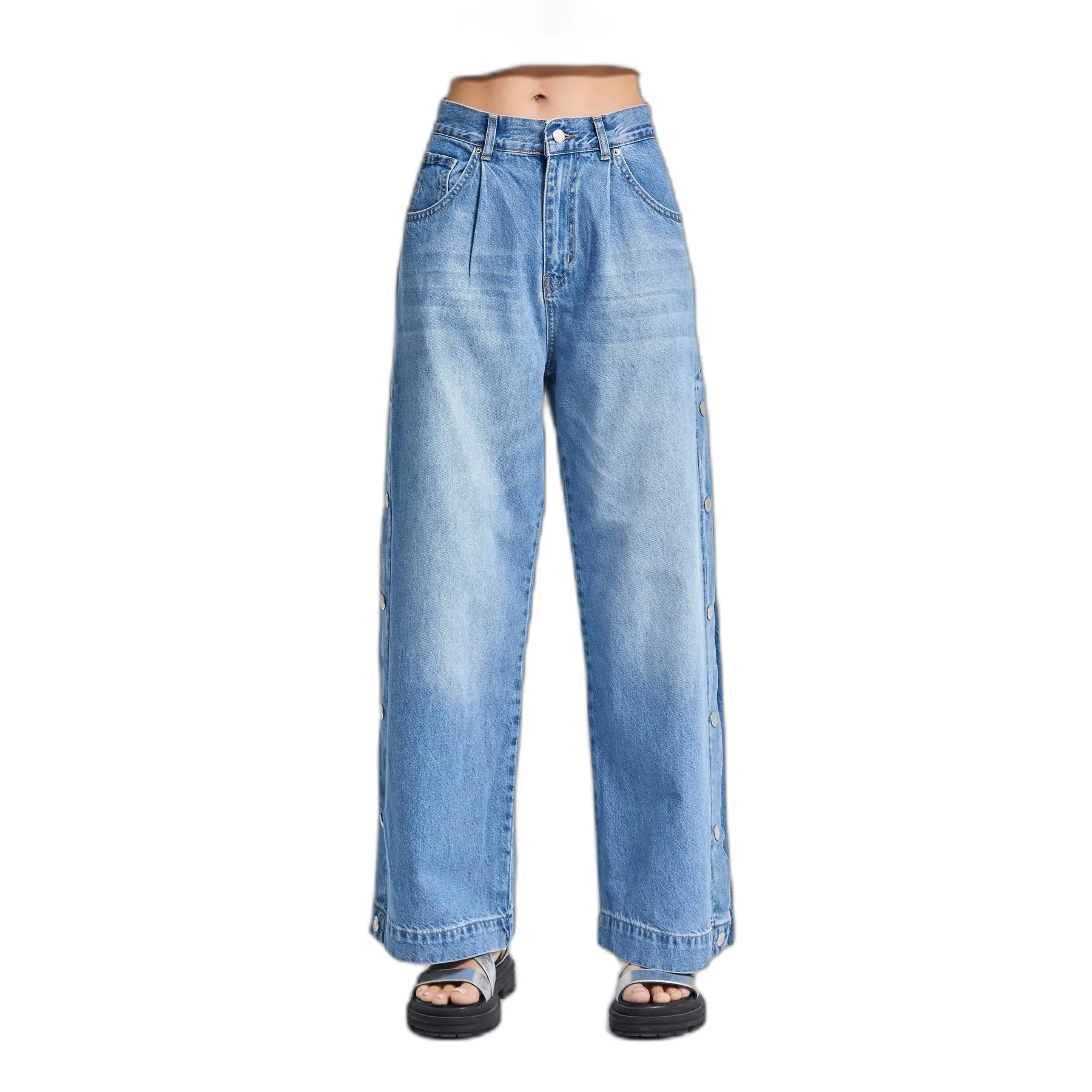 Jeans Relaxed classico vita alta donna