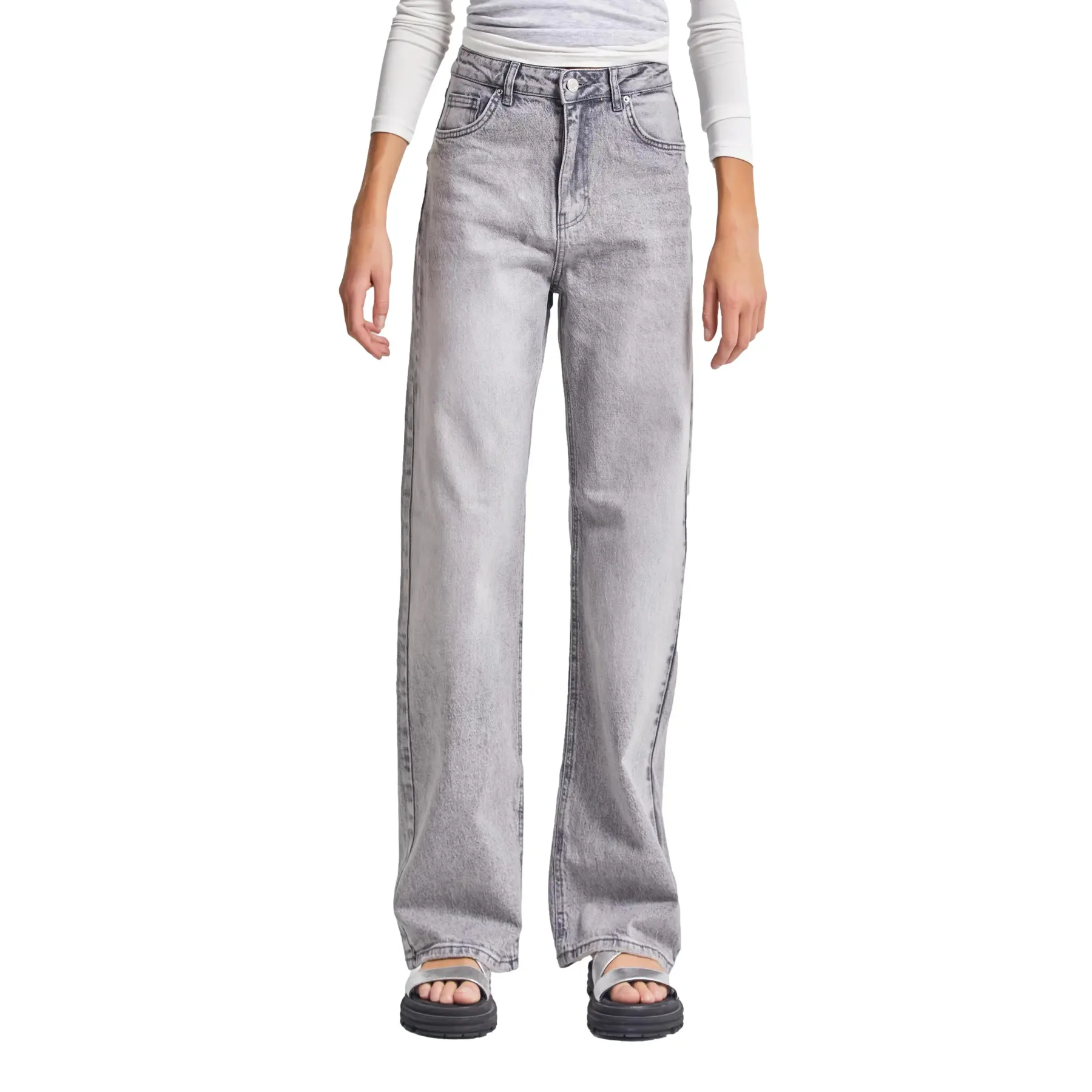 Image of Jeans Straight zeitlos hohe Taille Damen It's Basic