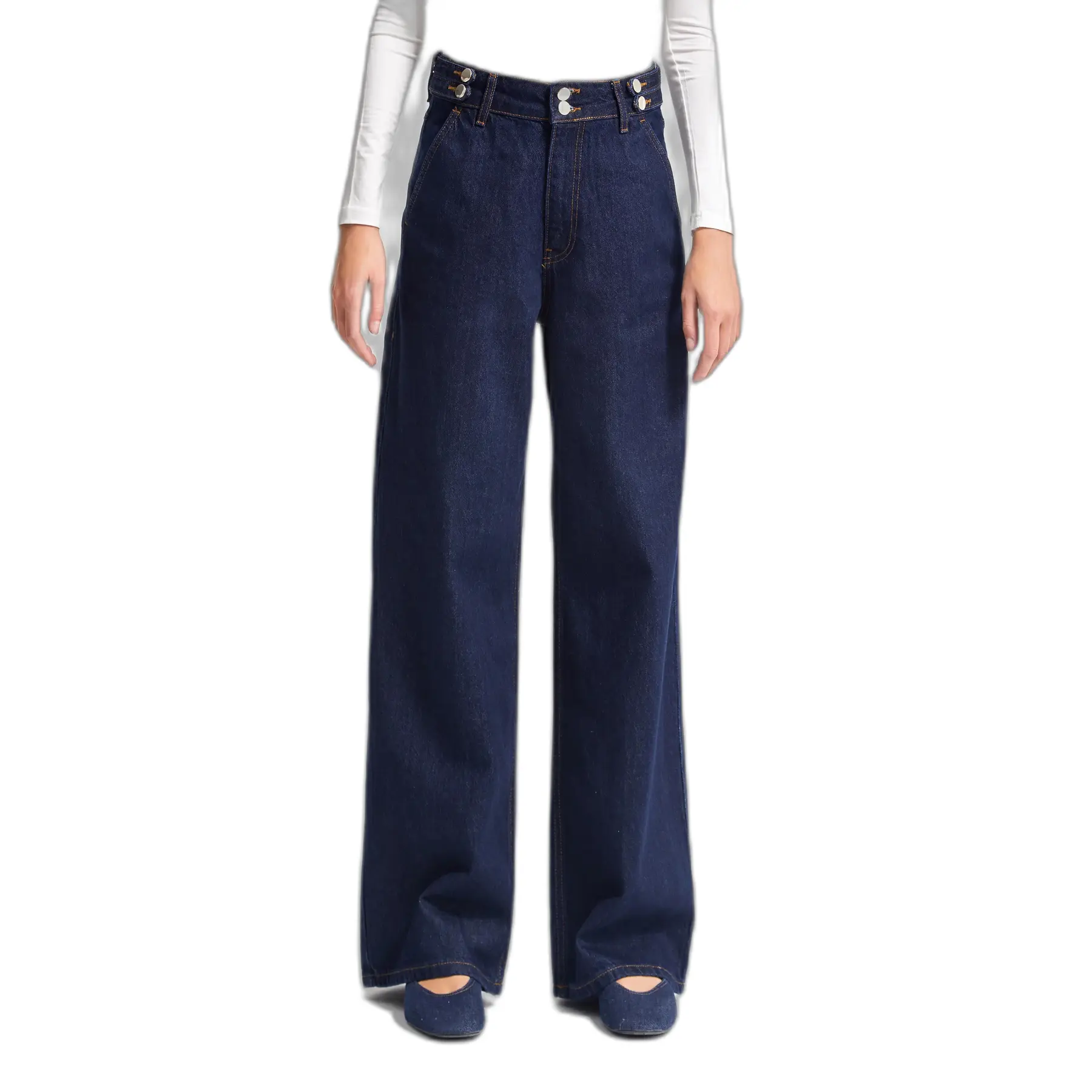Image of Hoch taille Wide Leg Jeans Damen It's Basic