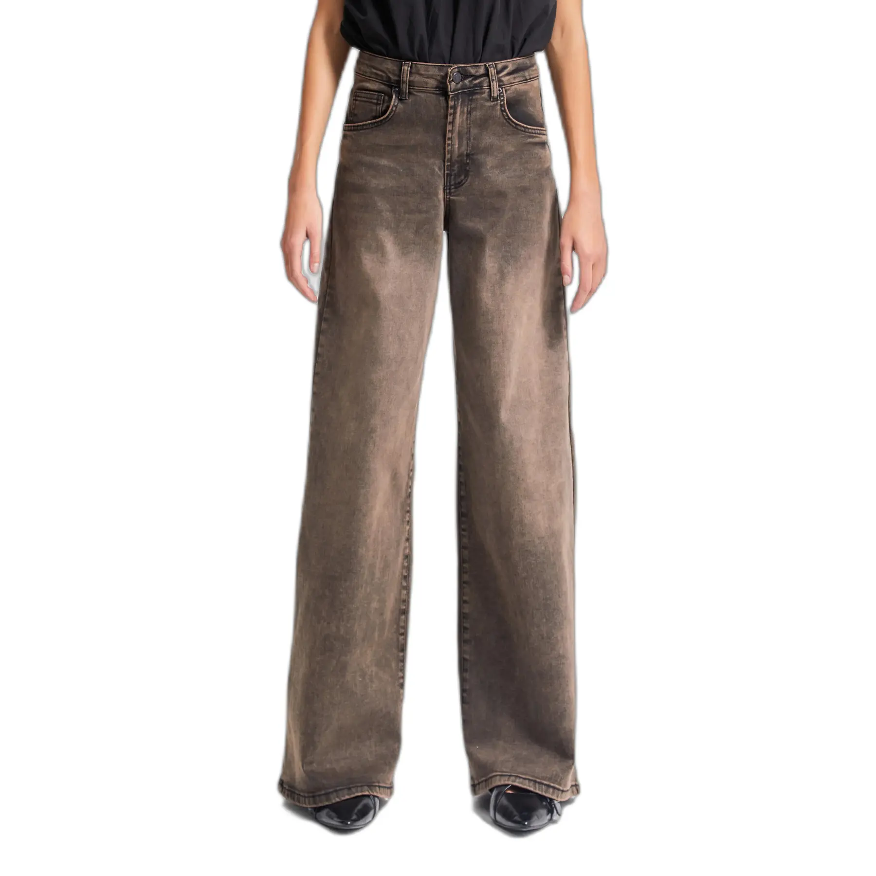 Jeans Palazzo Wide Leg raffinati e senza tempo a vita alta donna