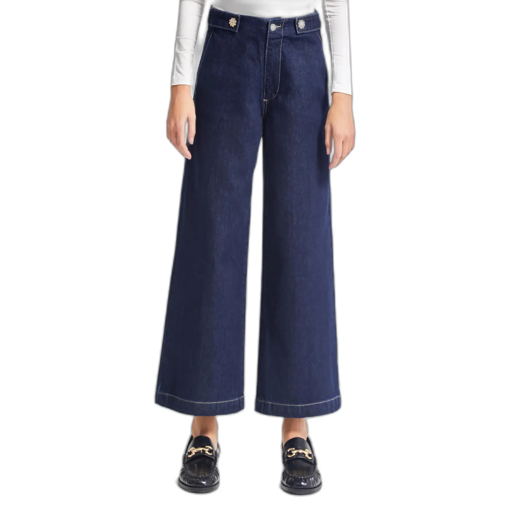 Jeans Wide Leg intramontabili vita alta donna