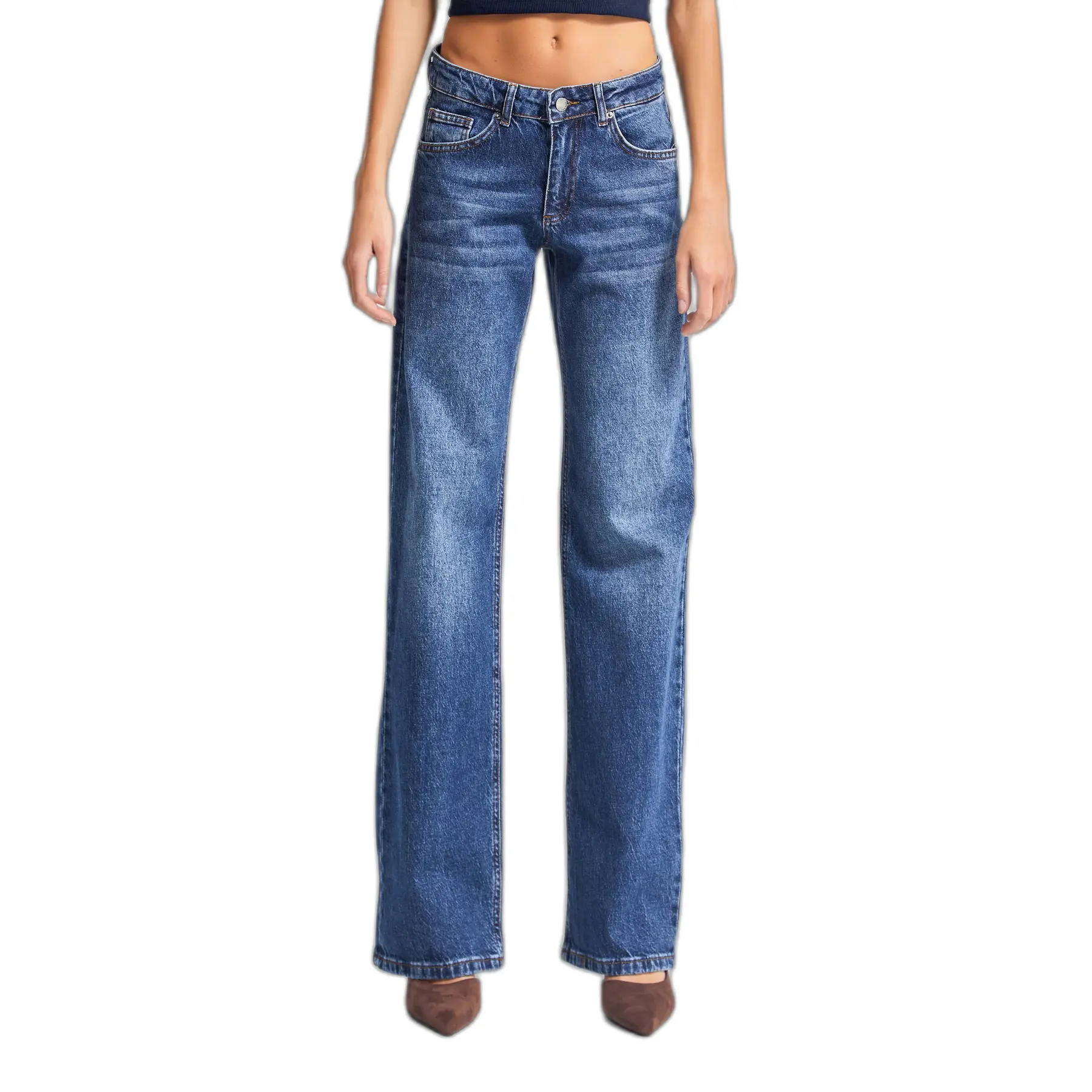 Image of Jeans Straight mittlere Taille Denim Damen It's Basic