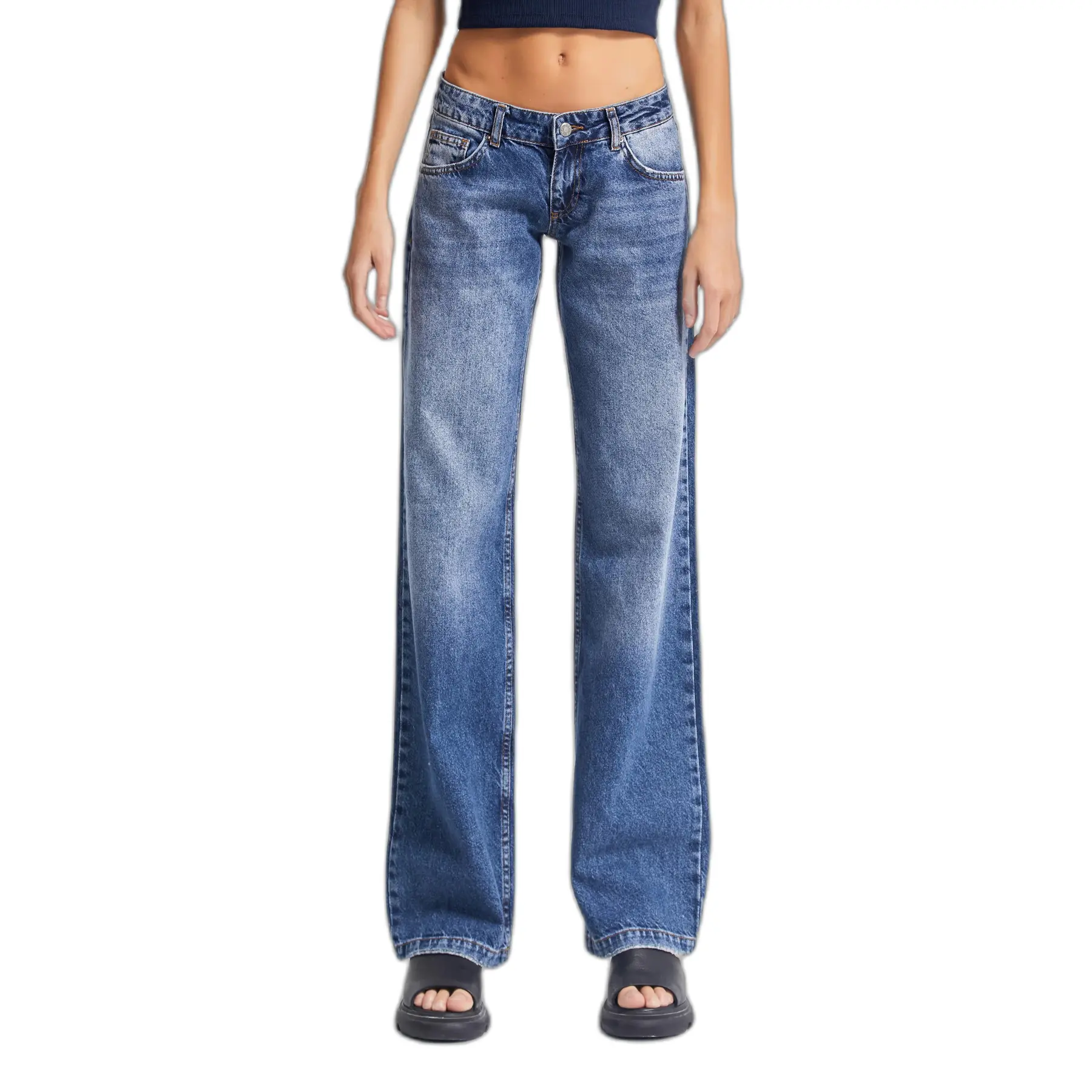 Image of Jeans Straight Look Zeitlos Niedrigbund Damen It's Basic