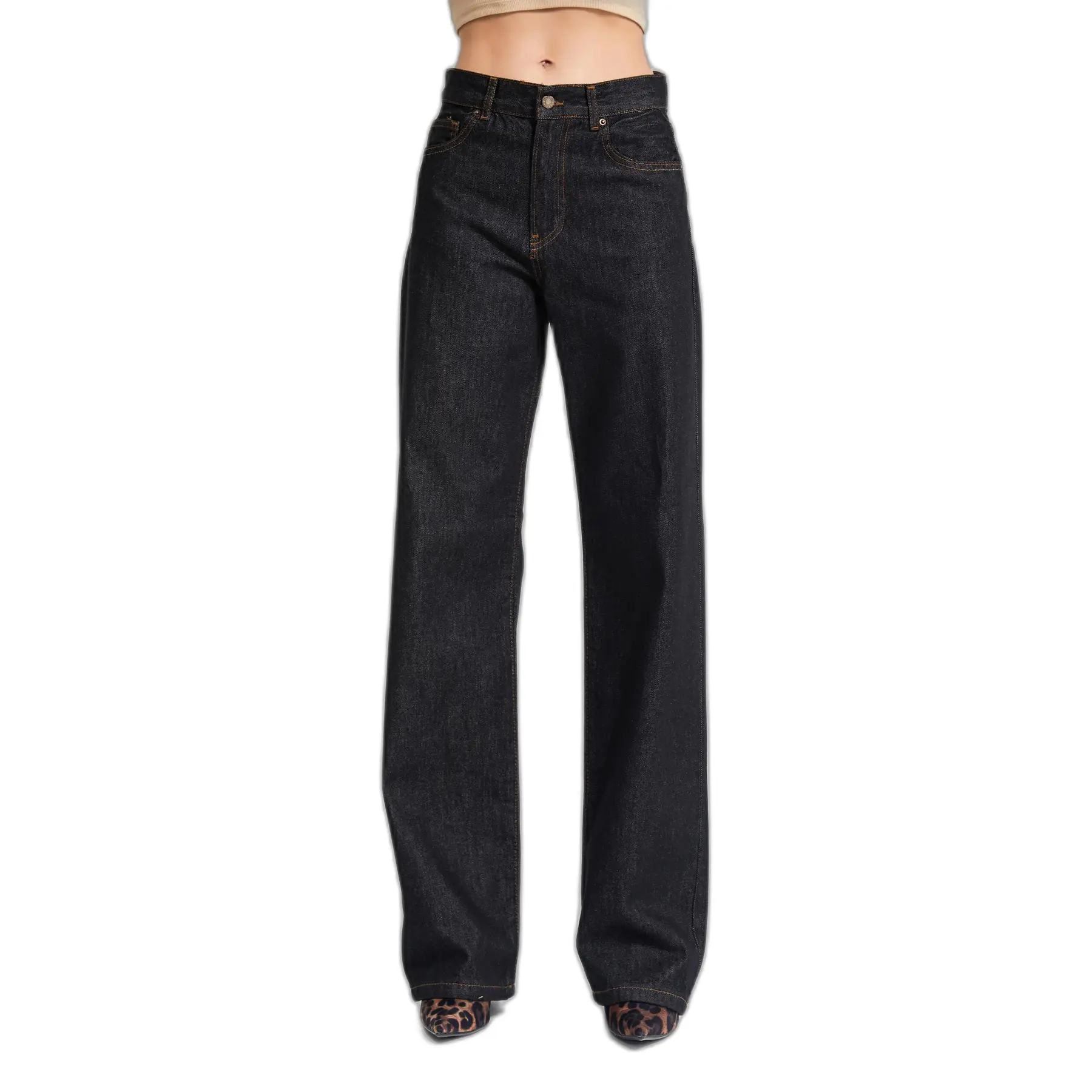 Image of Jeans Loose mit mittlerer Taille mit Bequemlichkeit und Kühnheit Damen It's Basic