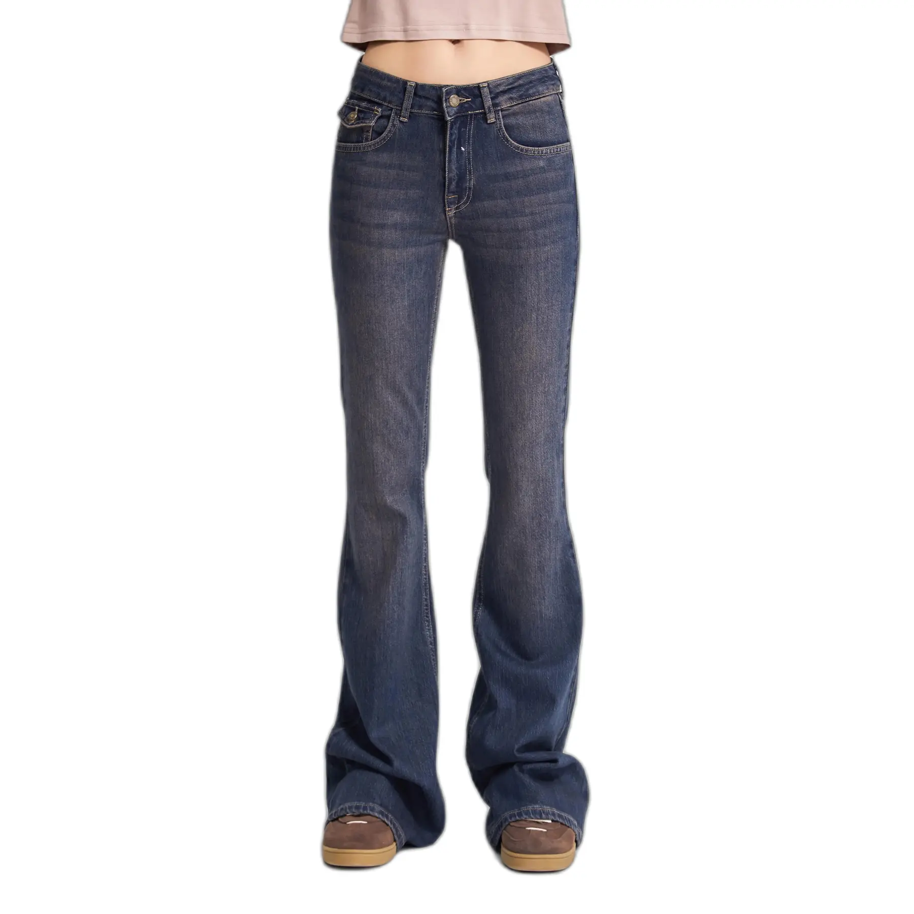 Jeans Flare vita alta donna  Olivia