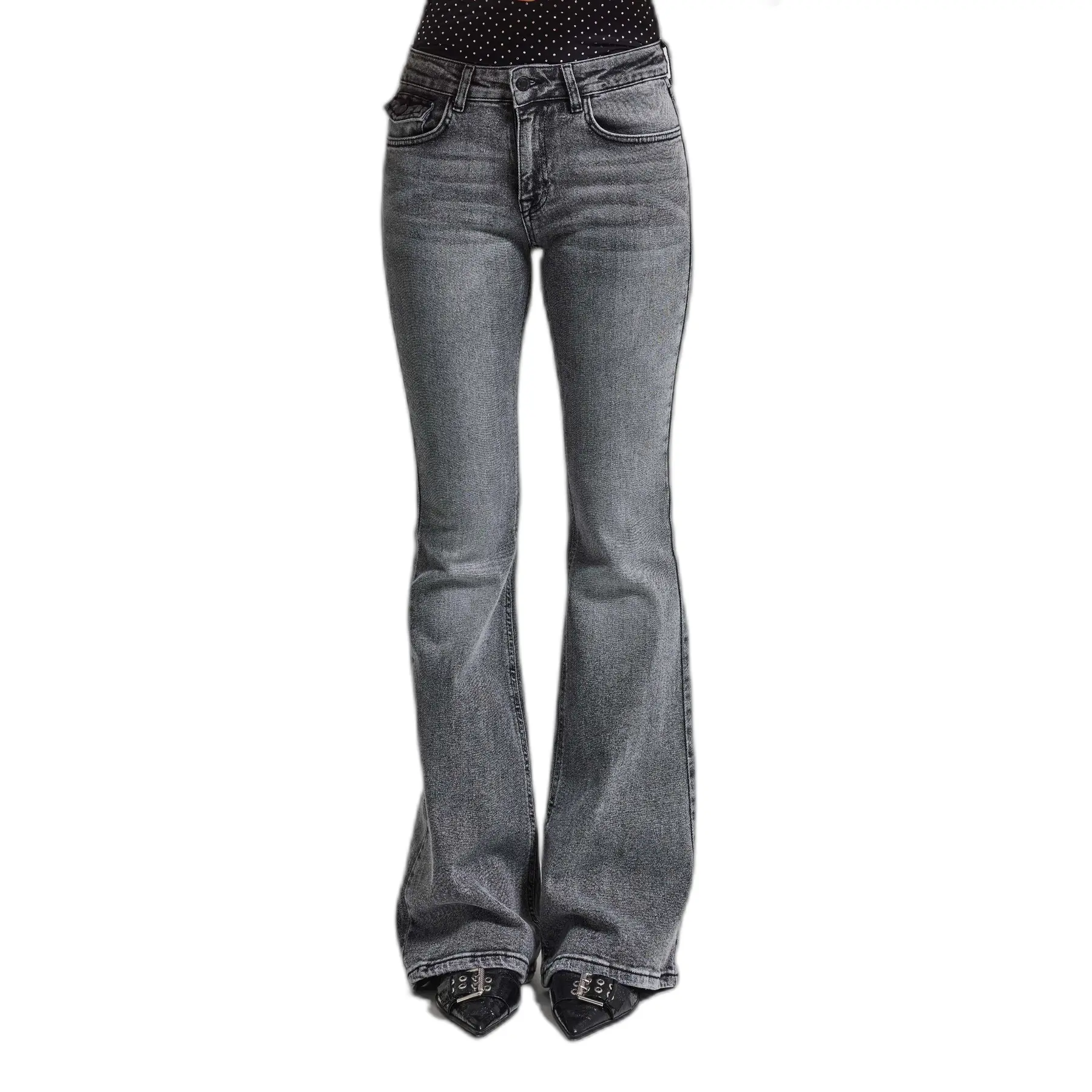 Jeans Flare vita alta donna  Olivia