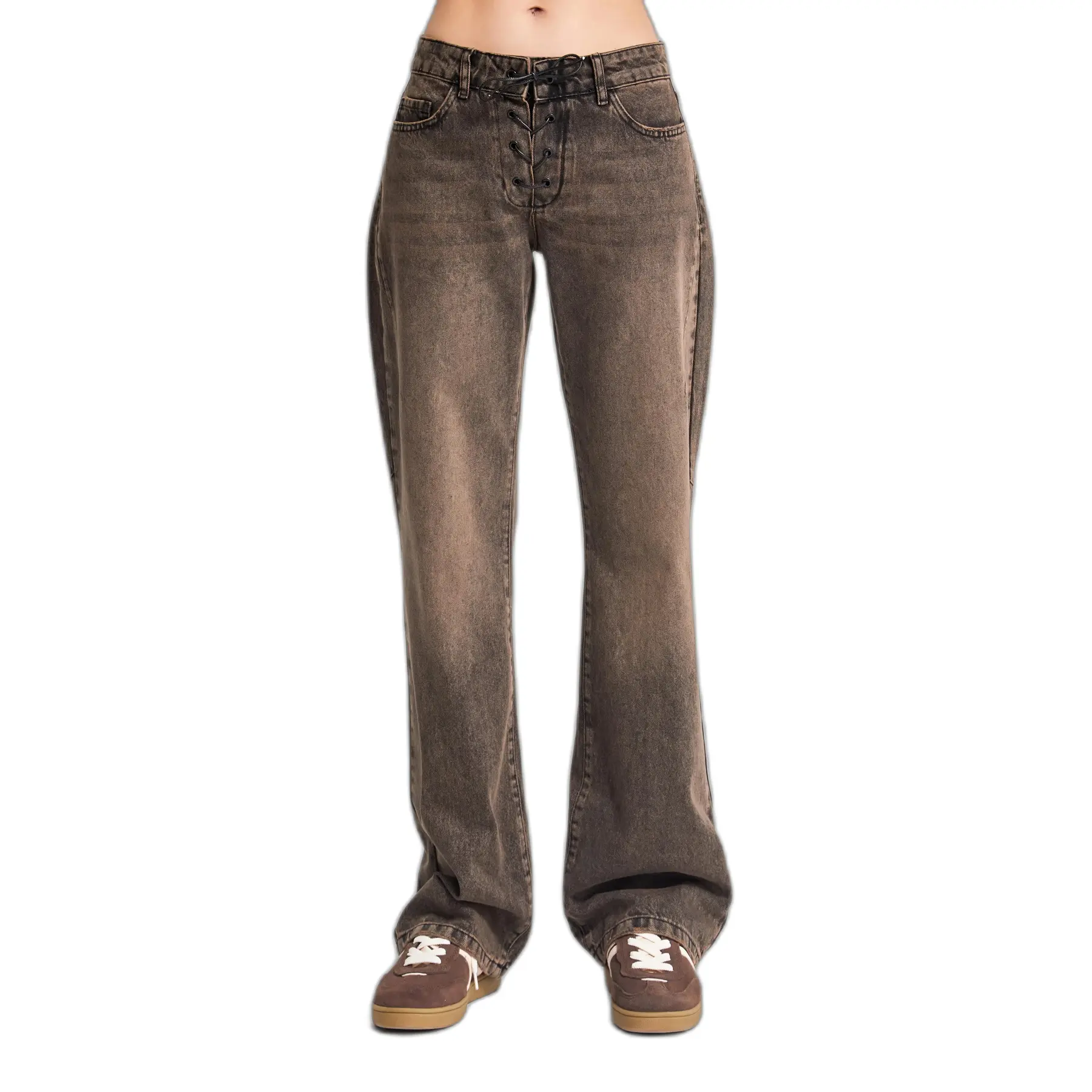 Jeans Flare a vita bassa donna