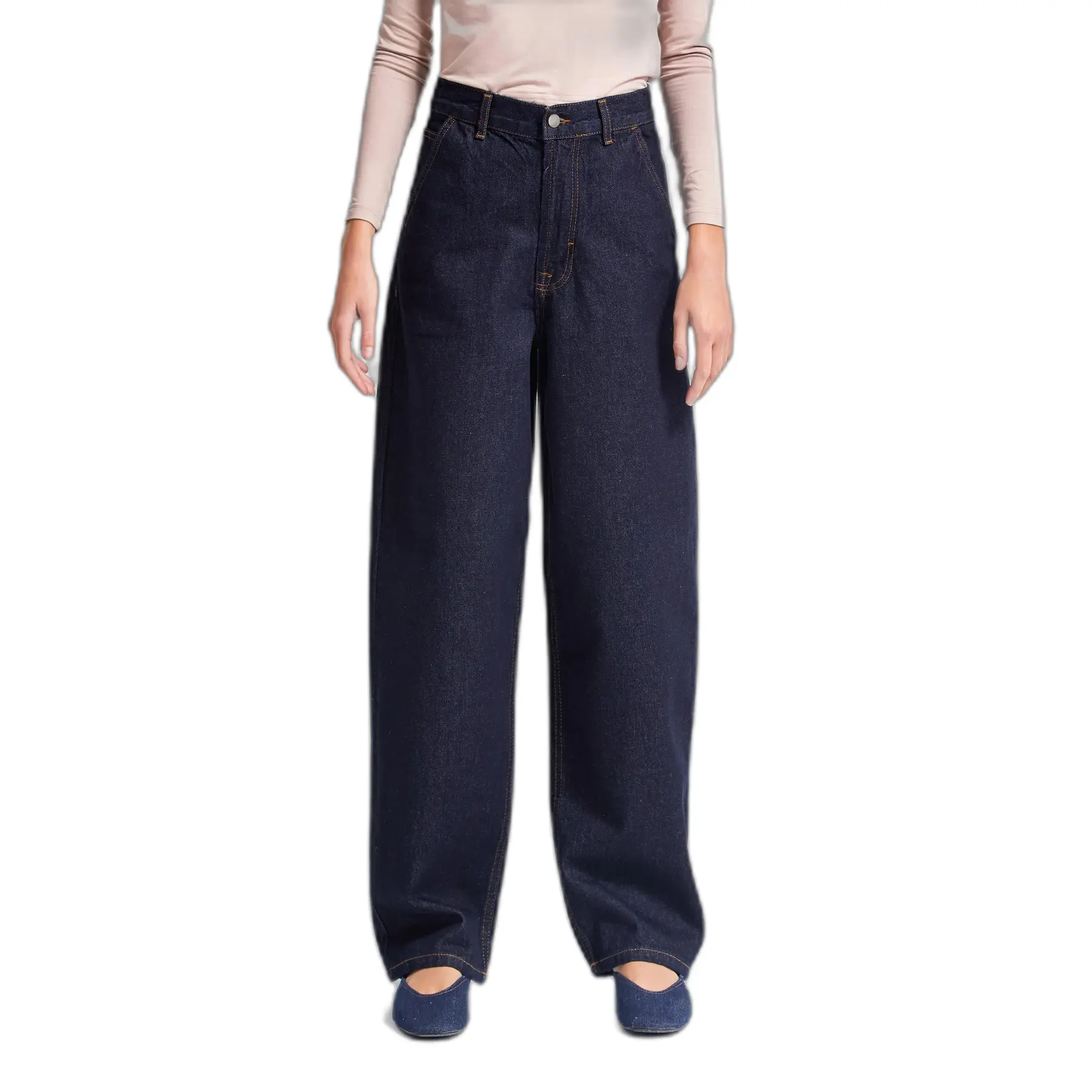 Jeans Wide Leg di carattere ludico taglio medio alto donna  Skater