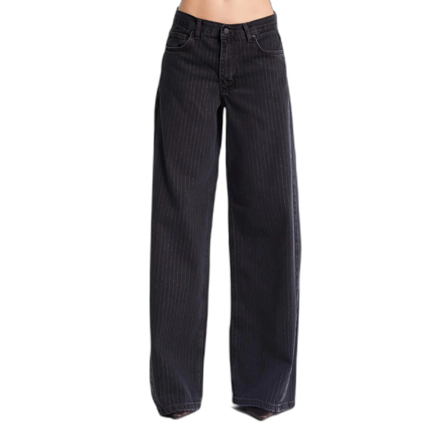 Image of Moderne Weite Jeans mit mittelhoher Taille Damen It's Basic