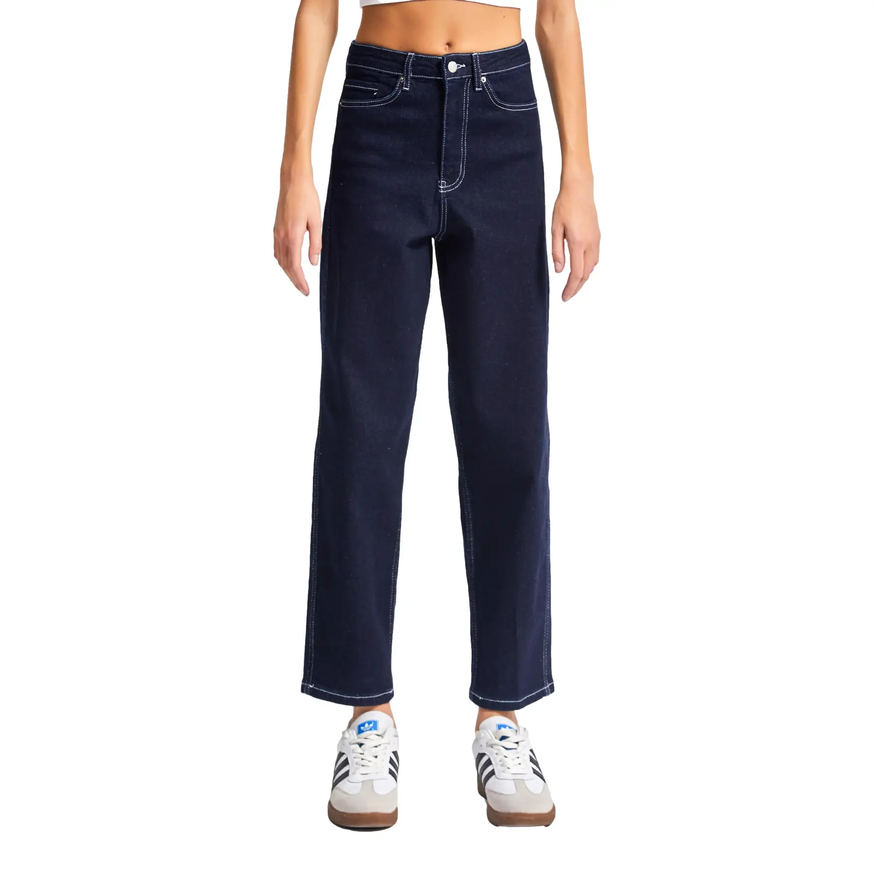 Image of Jeans Relaxed Straight mit hoher Taille Damen It's Basic