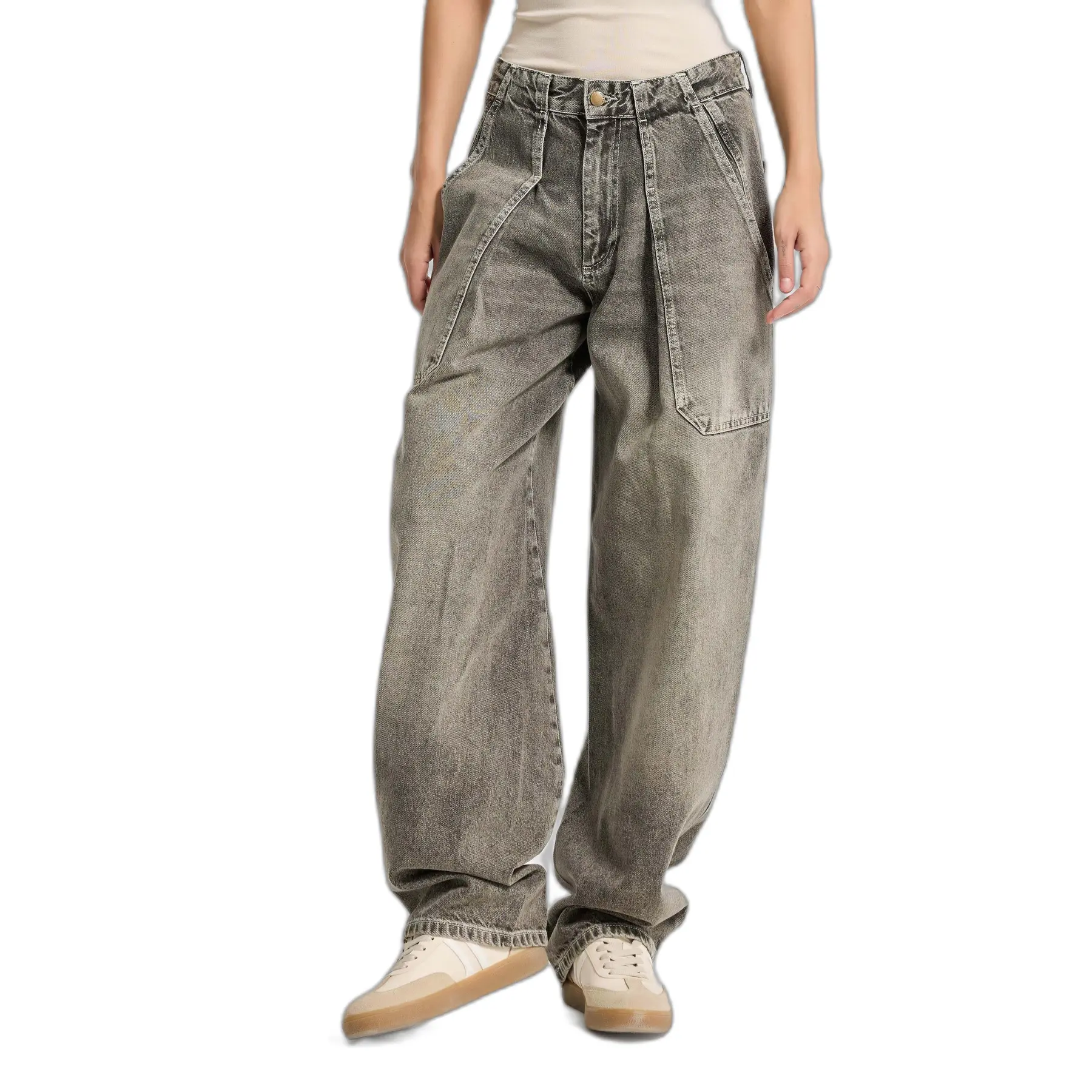 Jeans Balloon vita alta donna