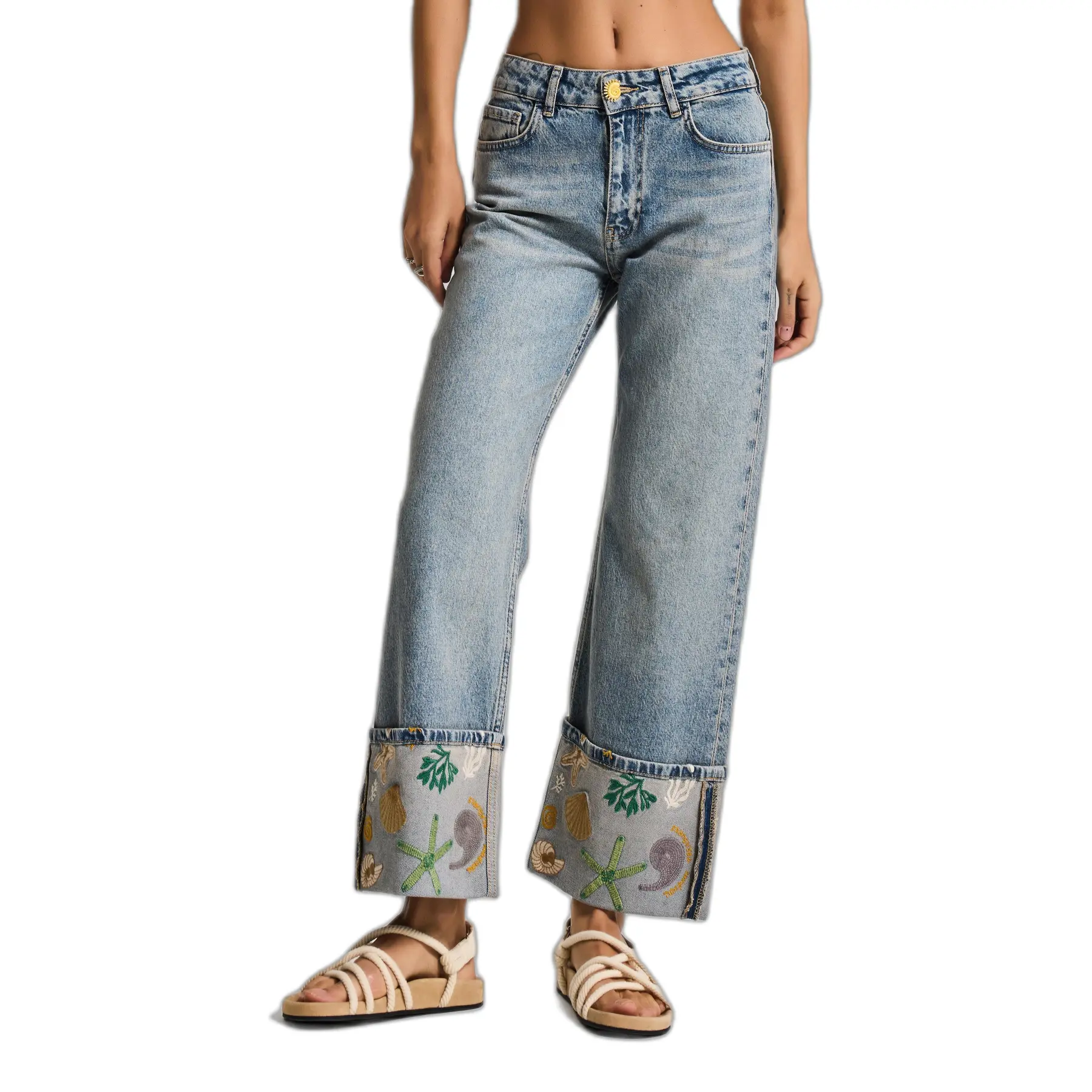Jeans Relaxed vita media donna