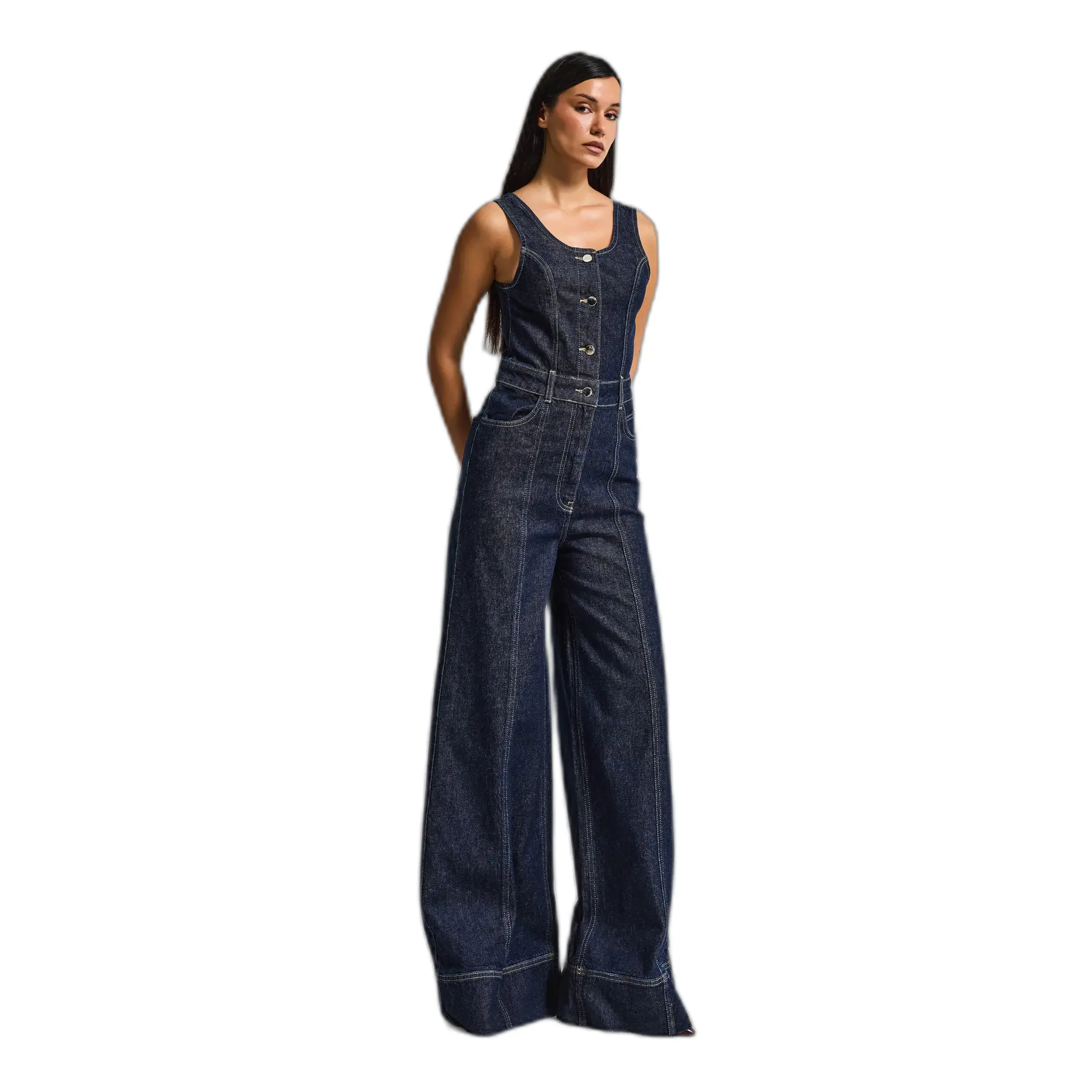 Tuta in denim da donna