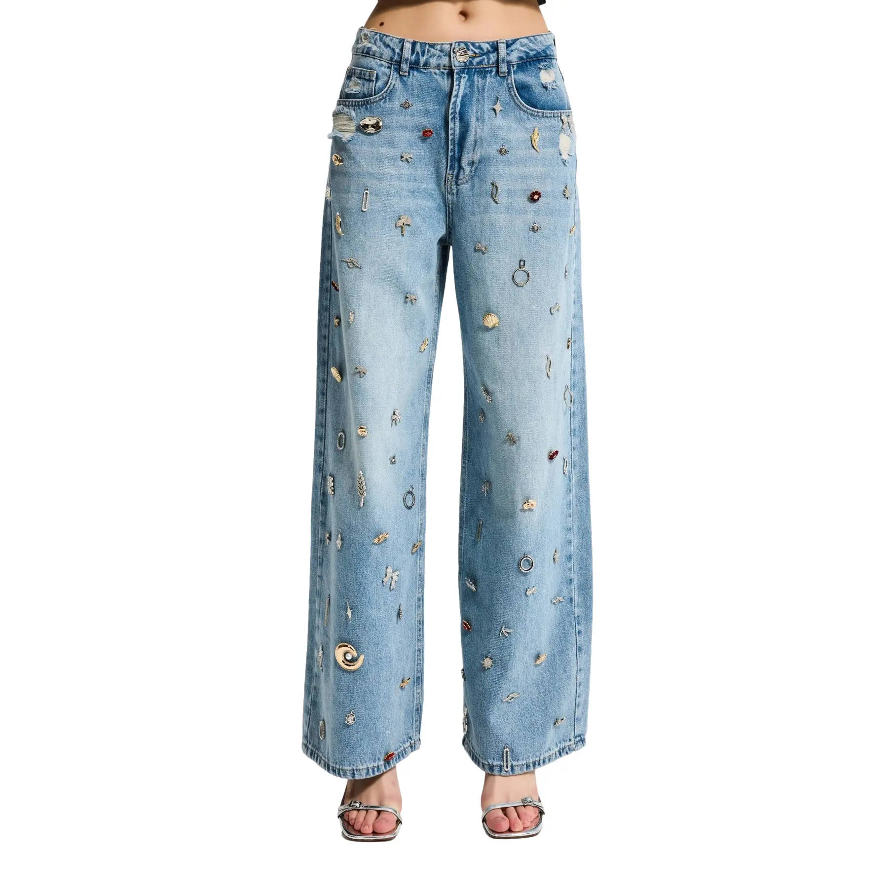 Jeans Baggy vita bassa donna  Mega