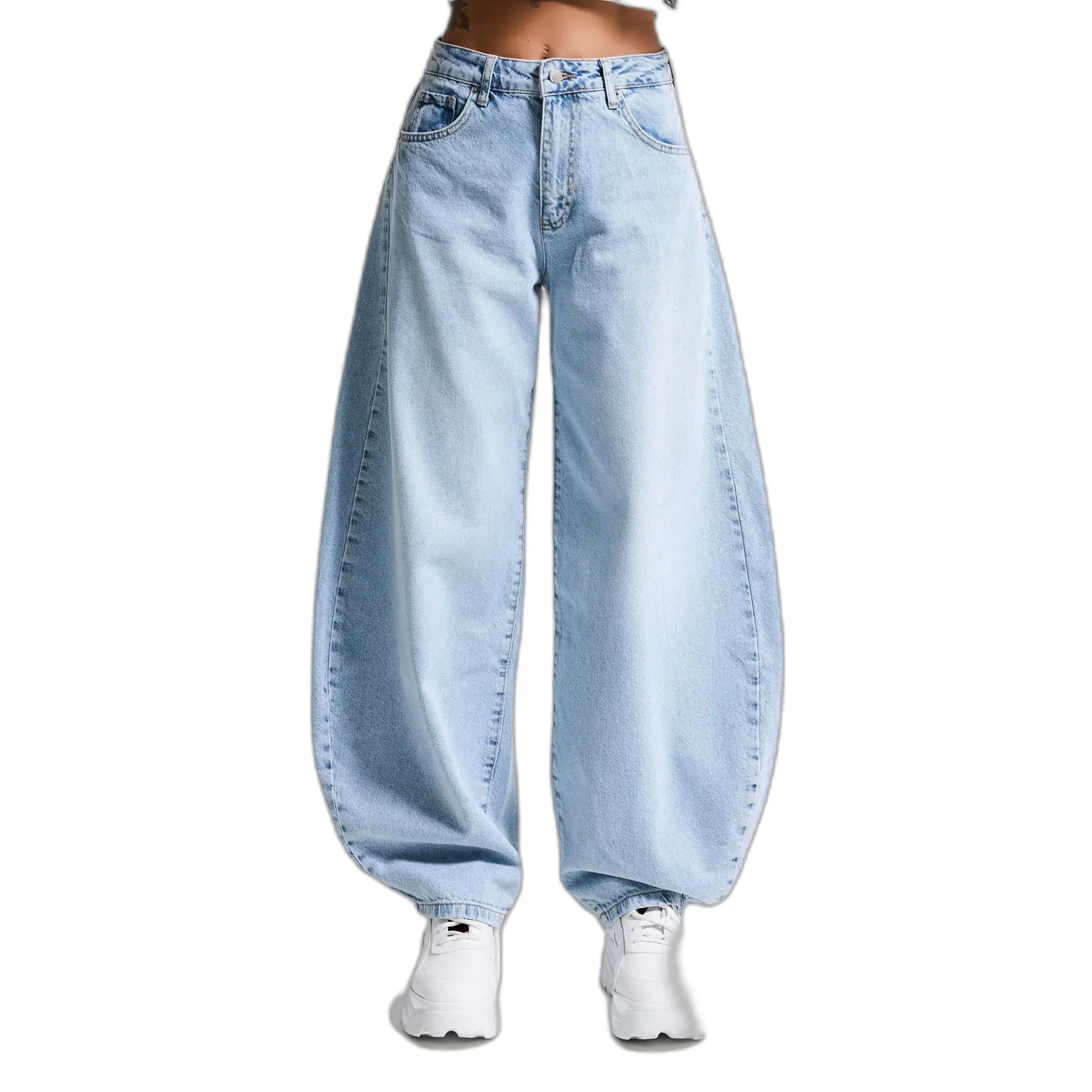 Jeans Balloon vita alta donna  Mega