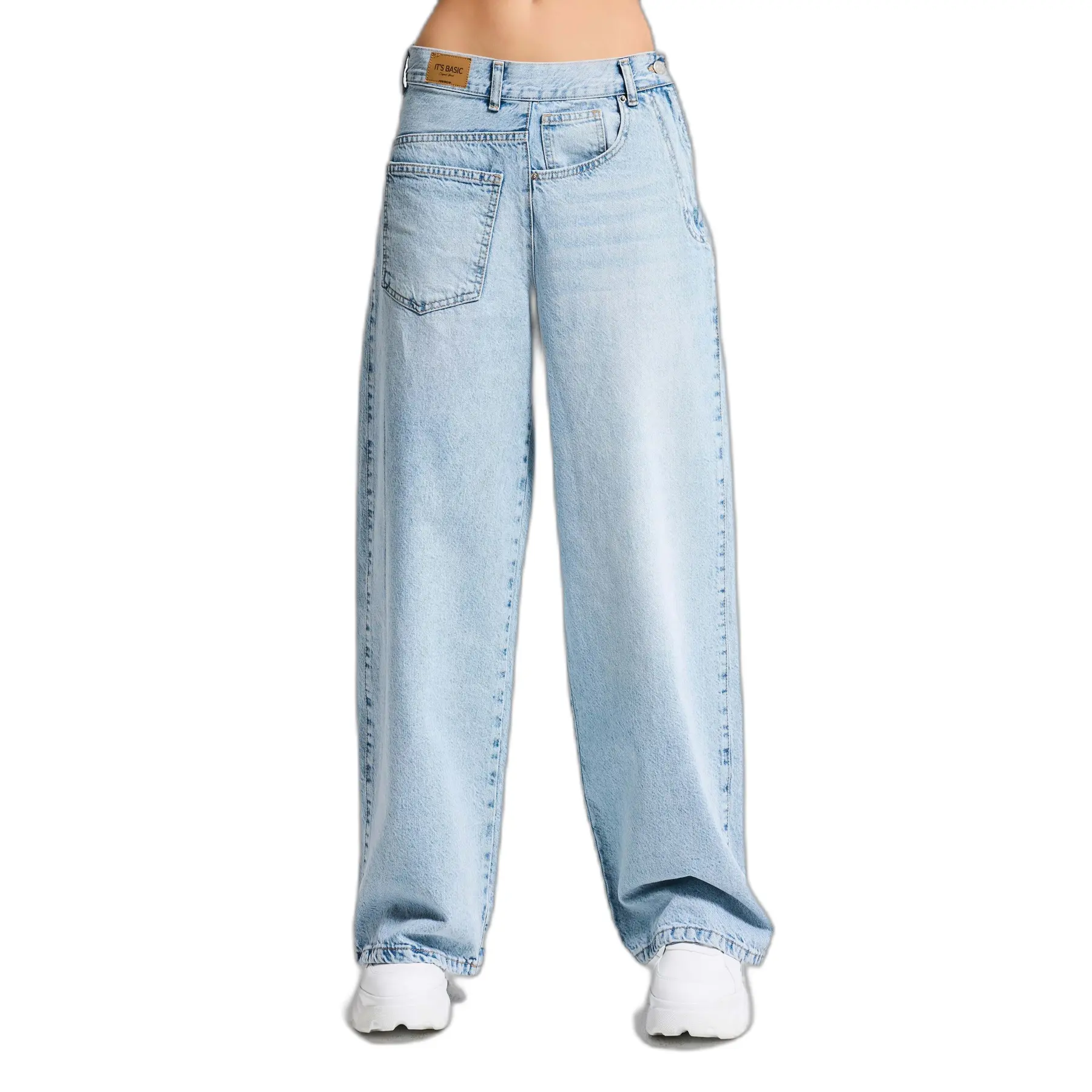 Jeans Baggy vita media donna  Mega