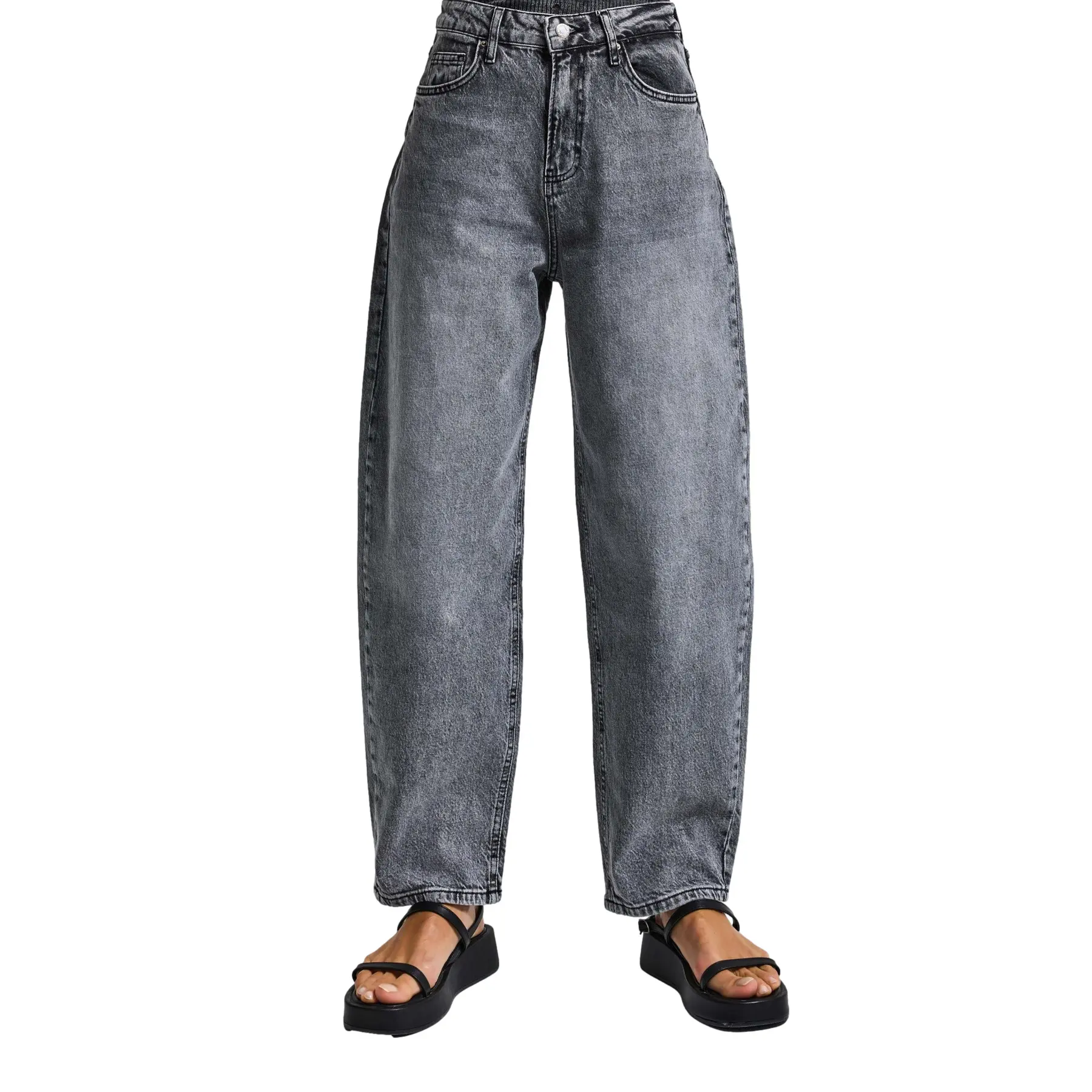 Jeans loose a vita media donna