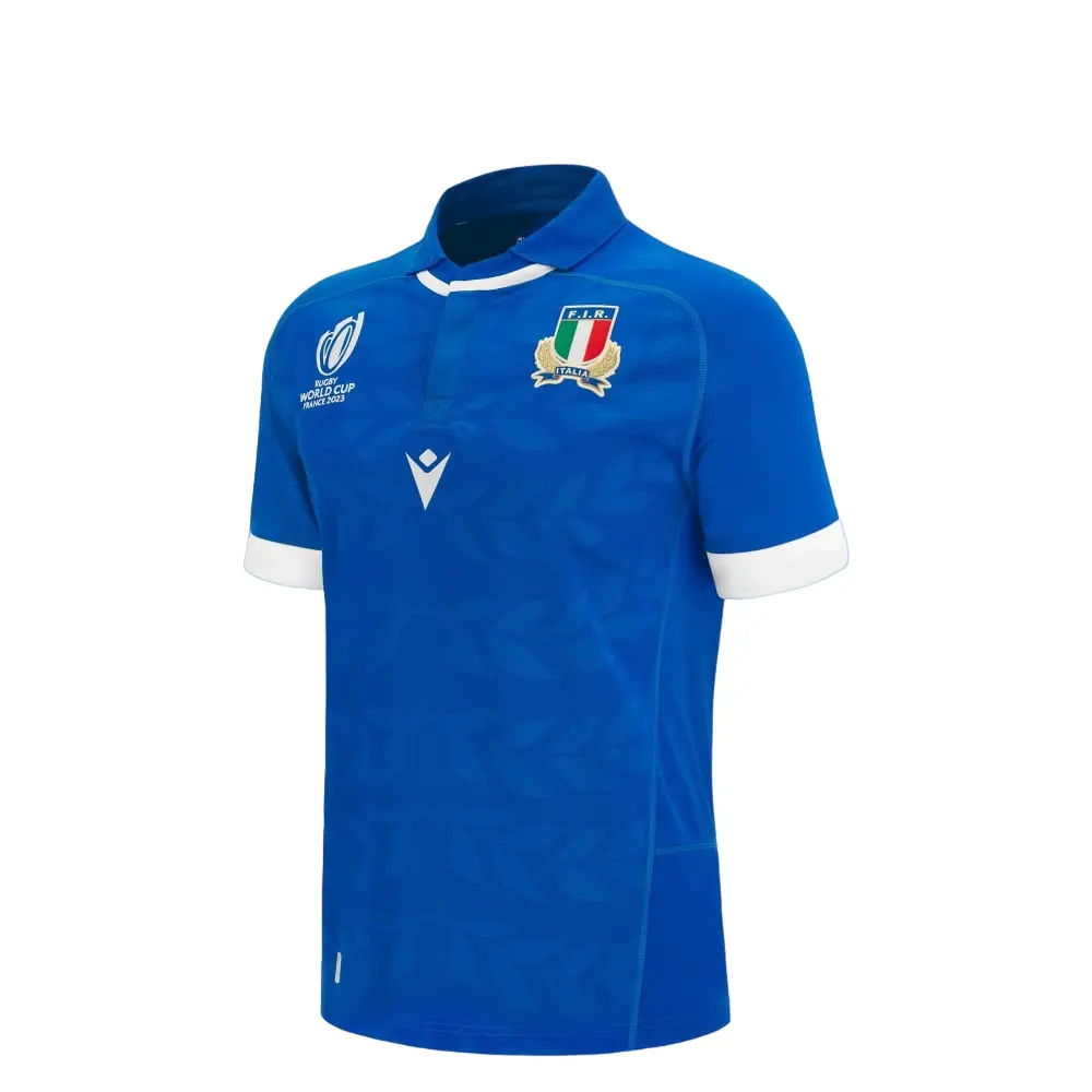 Maillot Enfant Italie Rugby Extérieur 2020/21 – Bleu Marine Élégant – Collection Officielle FIR