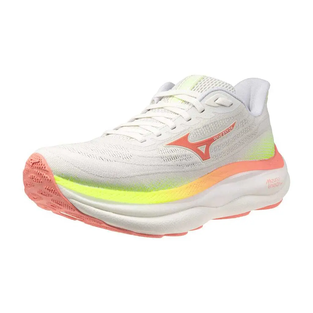 Mizuno Women's Blanc Running Shoes Wave Sky 9 Wos
