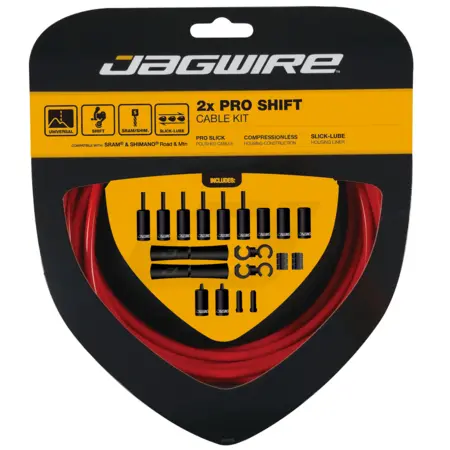 Velo Store - UK Derailleur cable kit Jagwire 2X Pro | Extra 10% off with Subscription, Postage £16.79 to UK Fedex.