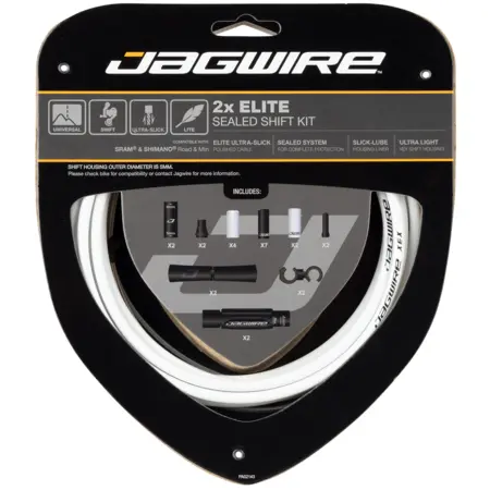Velo Store - UK Derailleur cable kit Jagwire 2X Elite | Extra 10% off with Subscription, Postage £16.79 to UK Fedex.