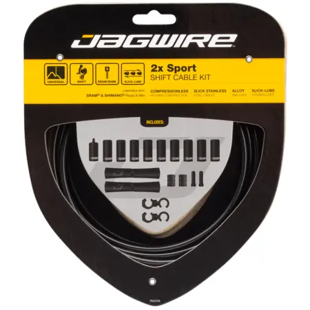 Velo Store - UK Derailleur cable kit Jagwire 2X Sport | Extra 10% off with Subscription, Postage £16.79 to UK Fedex.
