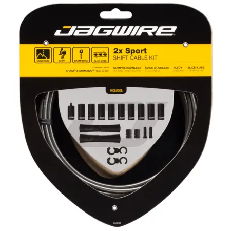 Velo Store - UK Derailleur cable kit Jagwire 2X Sport | Extra 10% off with Subscription, Postage £16.79 to UK Fedex.