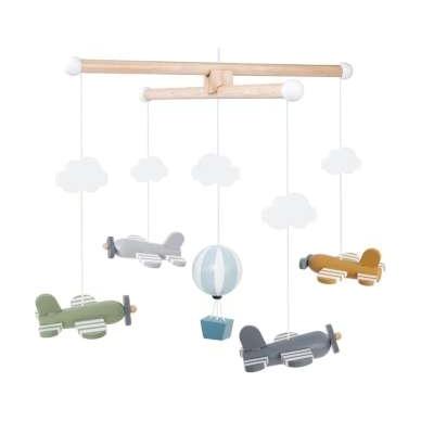 7332599002749 - - Holz-Mobile FLUGZEUG in bunt