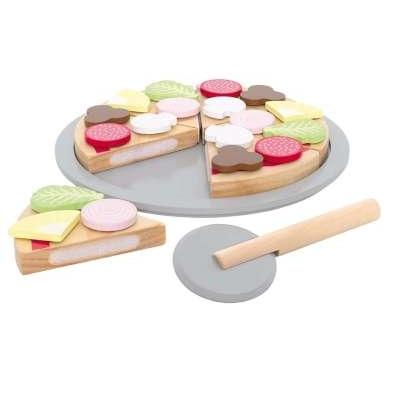 7332599071639 - Holz-Lebensmittel PIZZA mit Belag in bunt