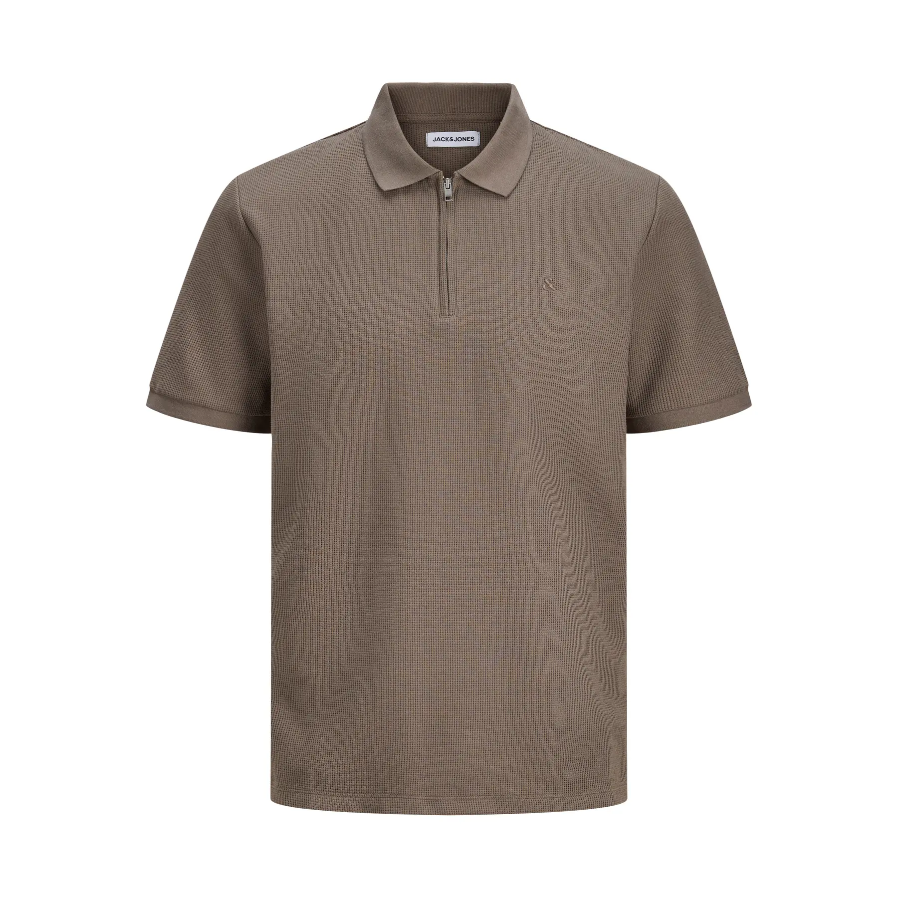 Jack & Jones Marron Half-Zip Polo Austin