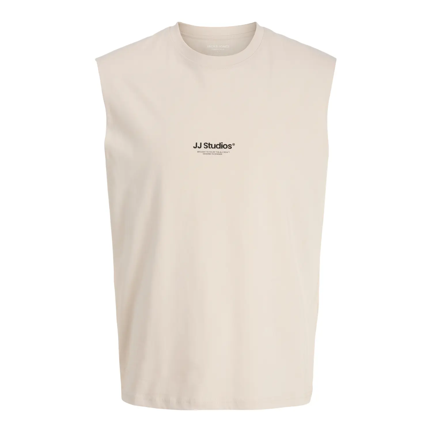 Jack & Jones Beige Sleeveless T-Shirt Soho