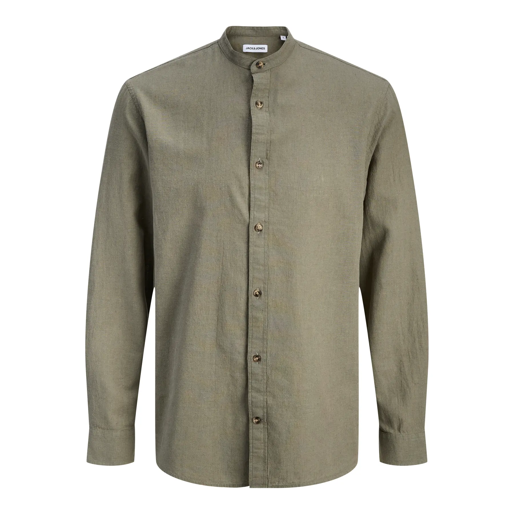 Long Sleeve Button Shirt Jack & Jones Summer Linen