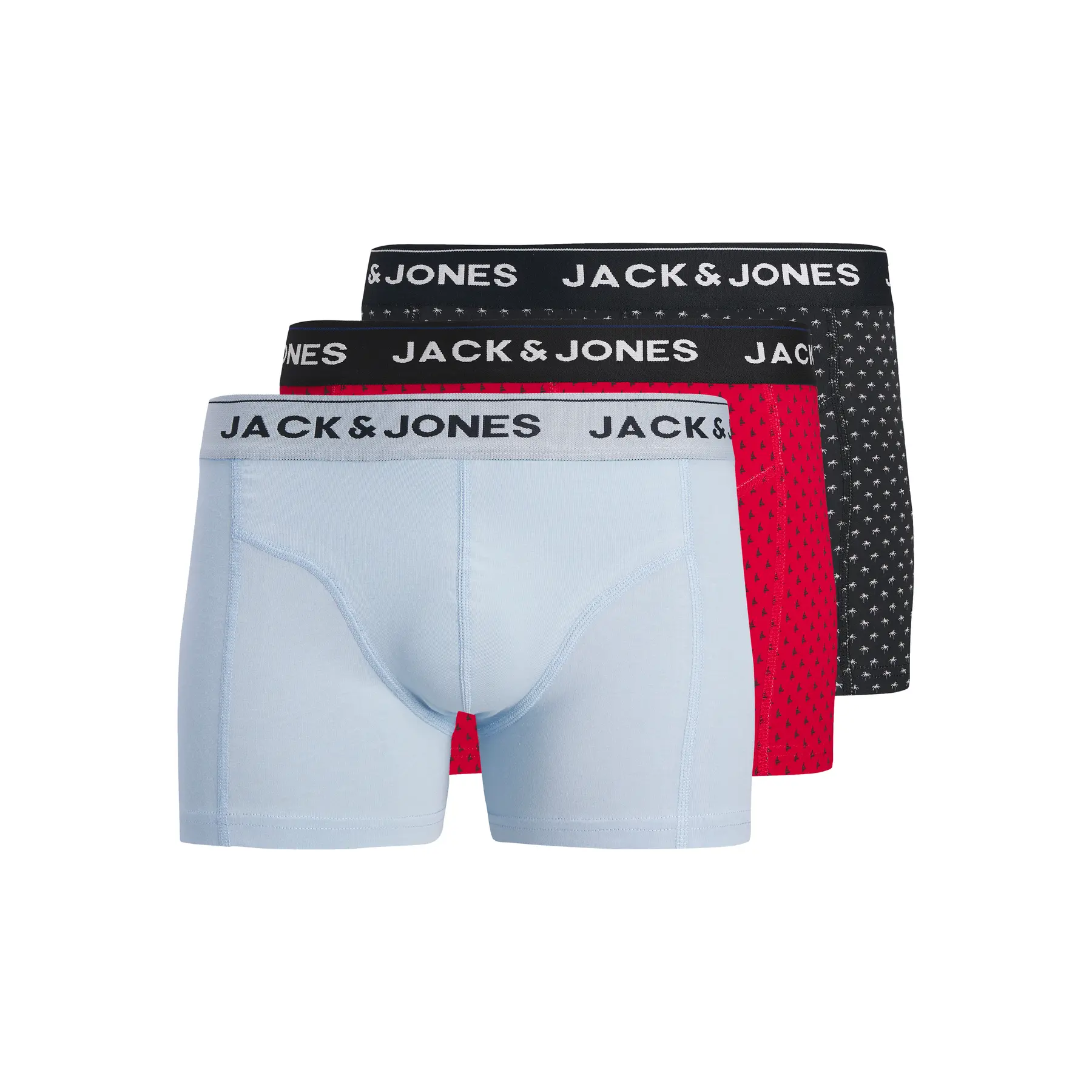 Jack & Jones Multicolore Boxer Shorts Palmtree (X3)