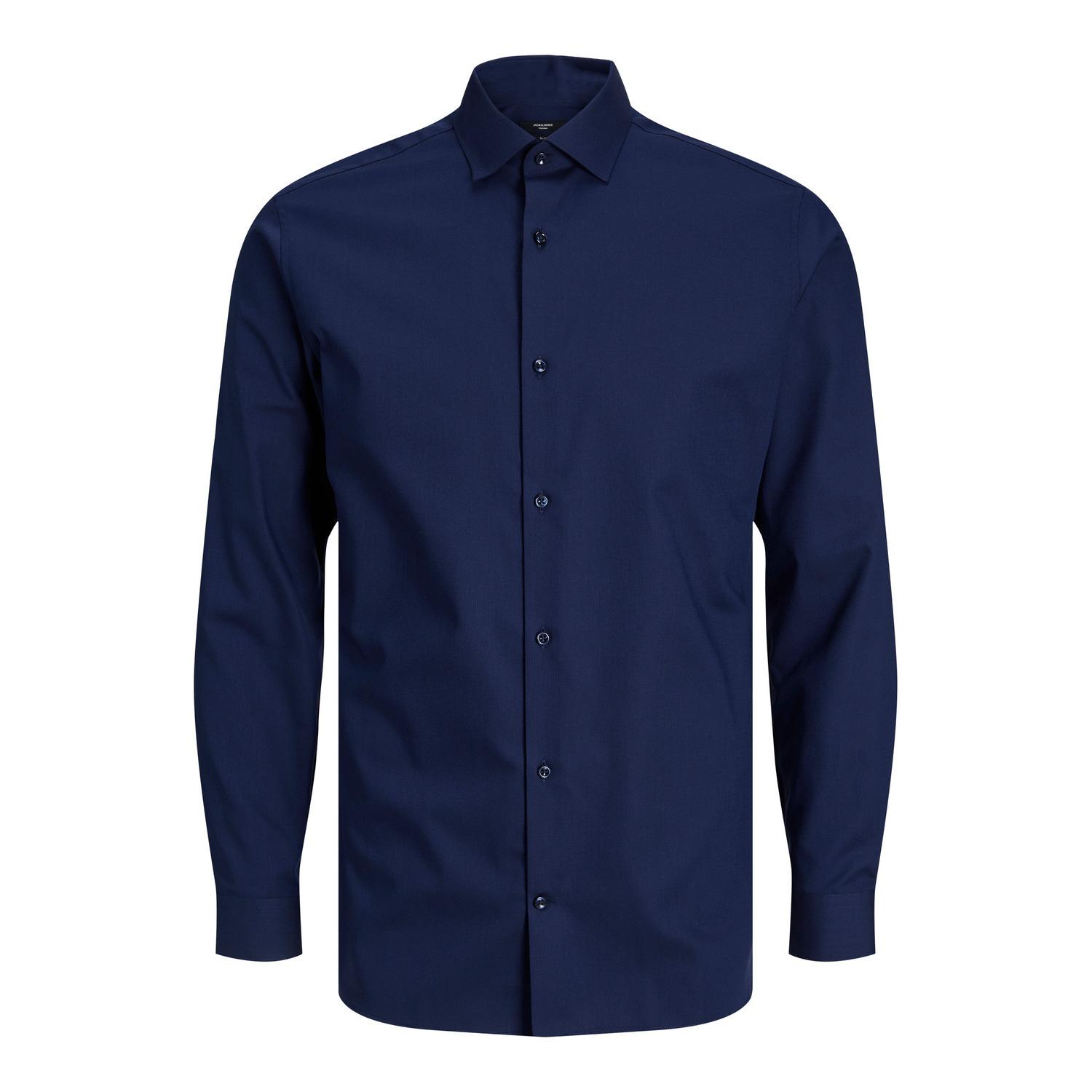 5715369788180 - JACK & JONES Hemd JPRBLAPARKER SHIRT L S NOOS Perfect Navy SLIM FIT Unifarben Blau - Gr S