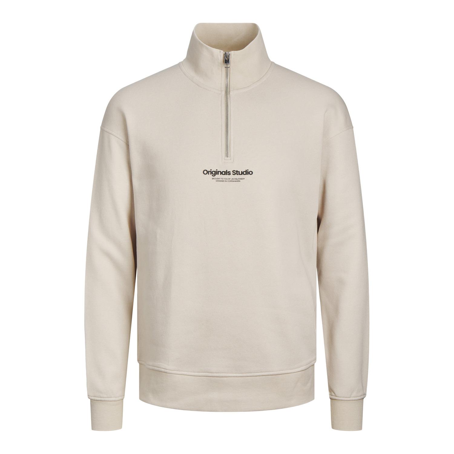 5715430236220 - Kapuzen-Sweatshirt mit halbem Reißverschluss Jack & Jones Vesterbro
