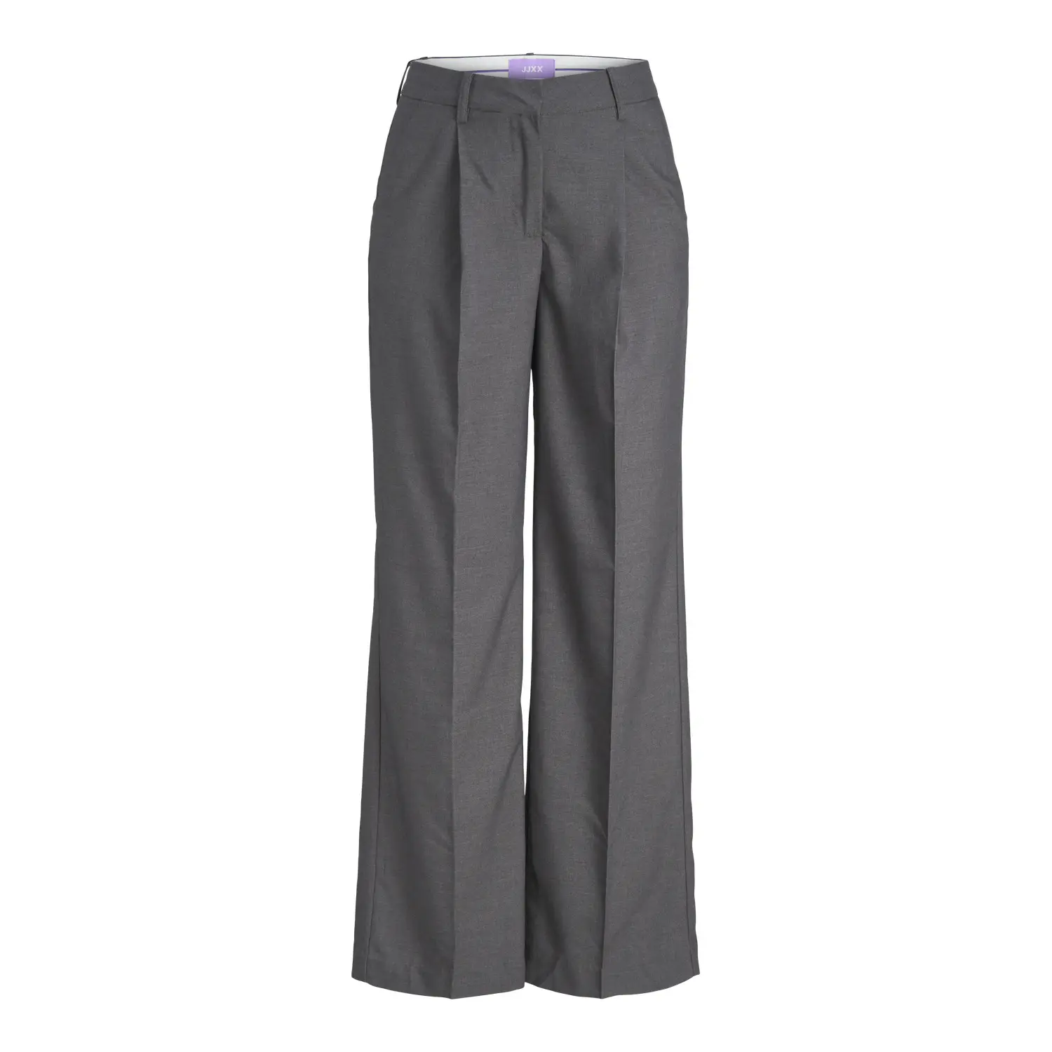 Jjxx Pantaloni Da Donna Jxellis Wide Hw Tlr Noos, Grigio Scuro MéLange, M-image