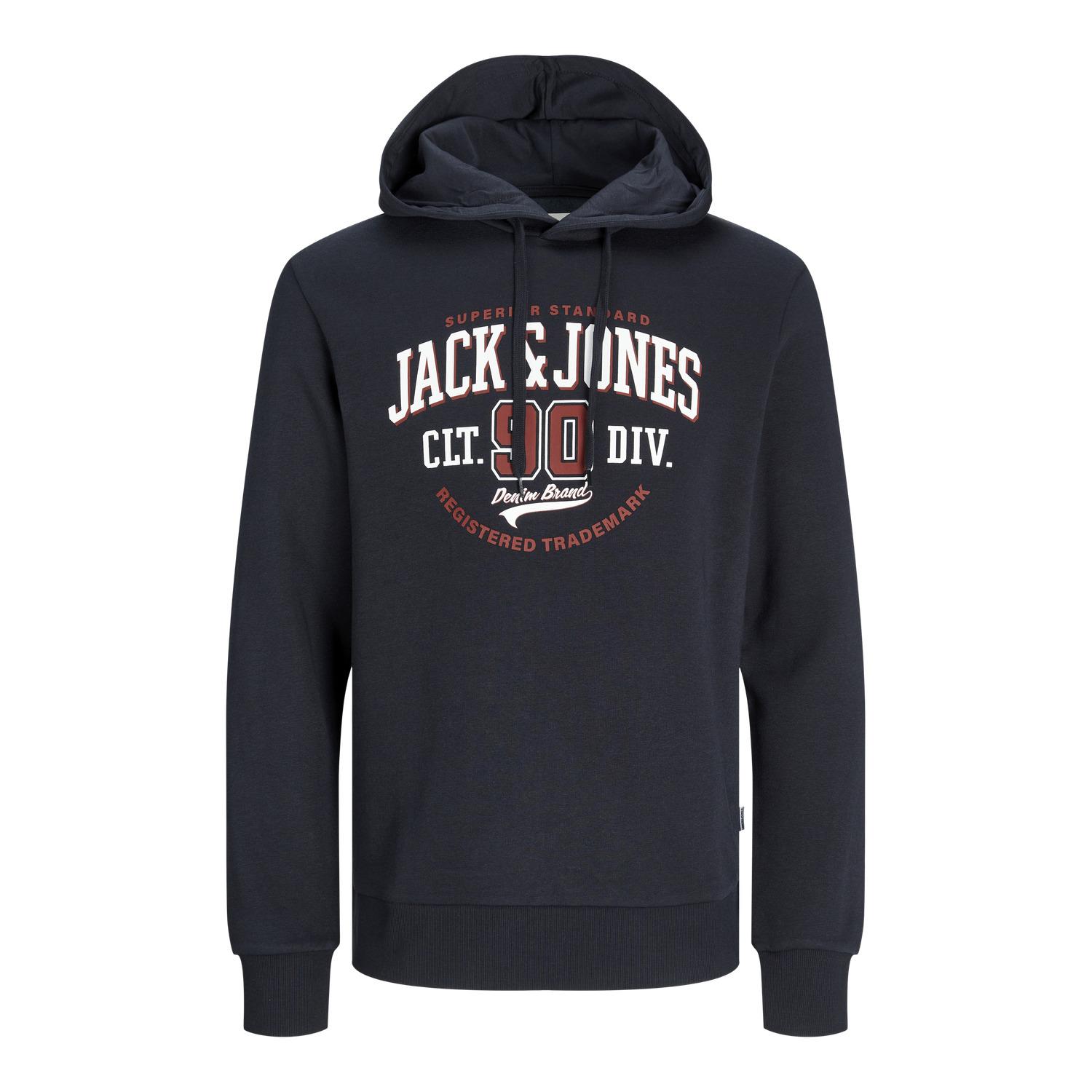 5715516382902 - Sweatshirt mit Kapuze 2 Kragen mit Logo Jack & Jones
