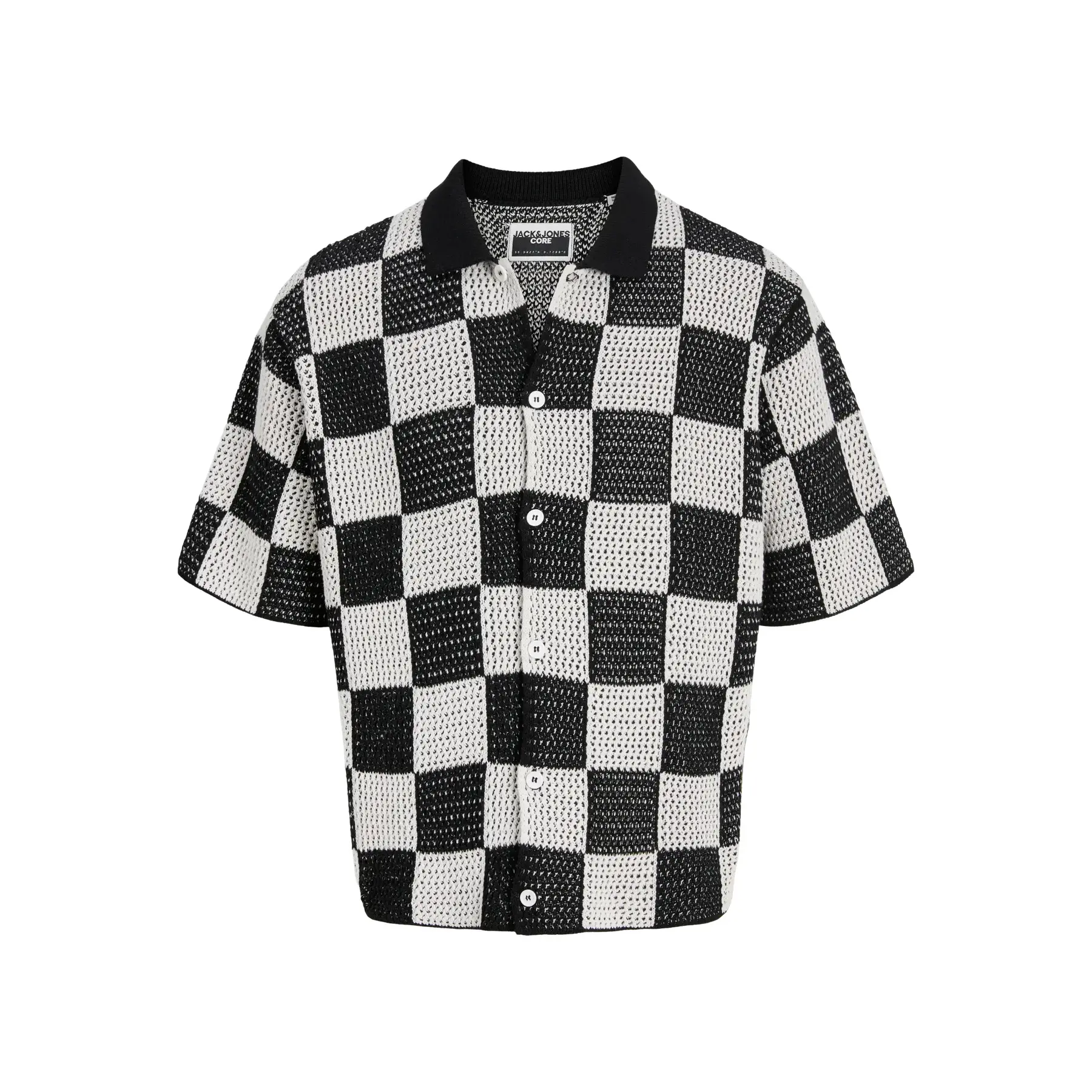 5715728325544 - Jack & Jones Hemd Athletico gestricktes Kurzarmhemd