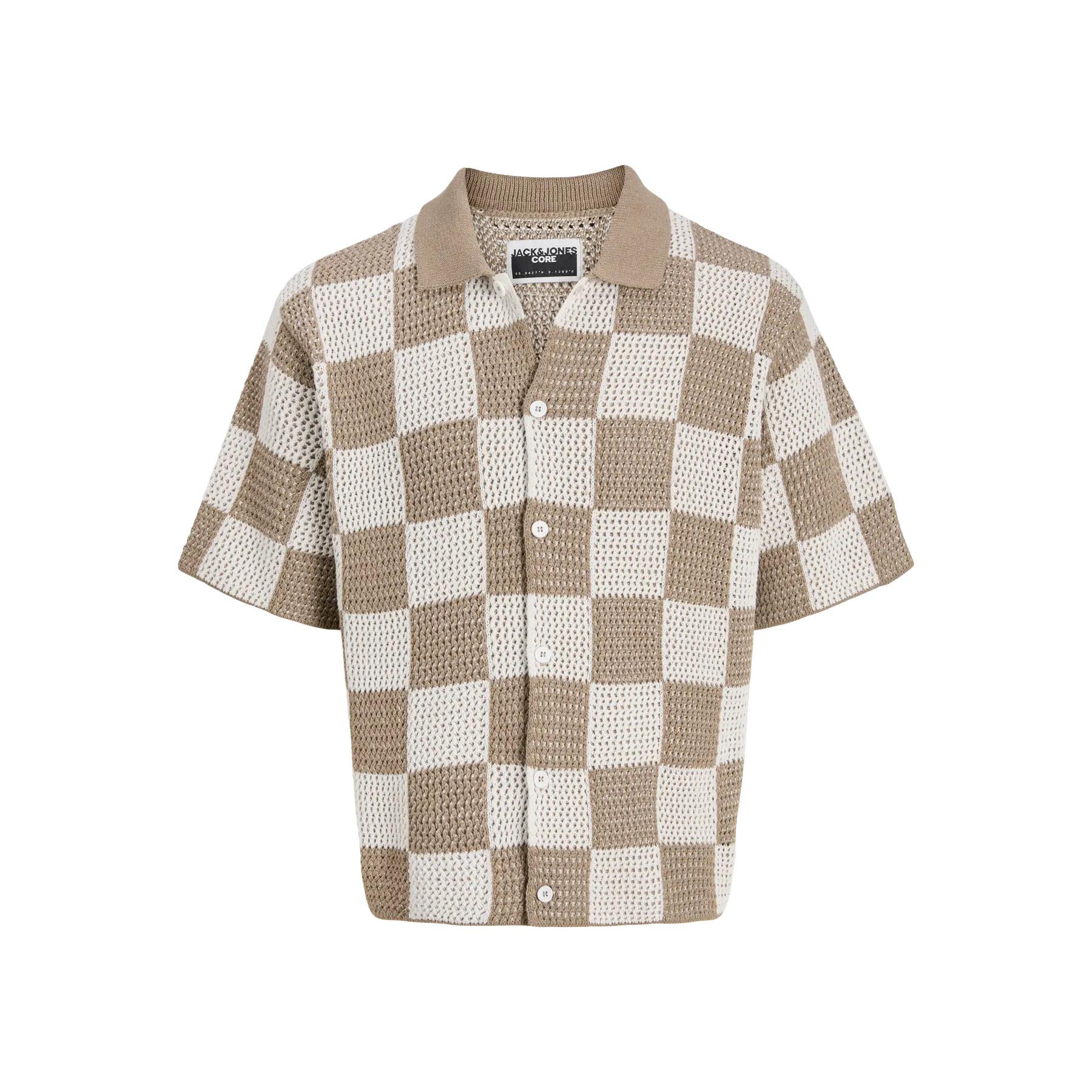 5715728325483 - Jack & Jones Hemd Athletico gestricktes Kurzarmhemd