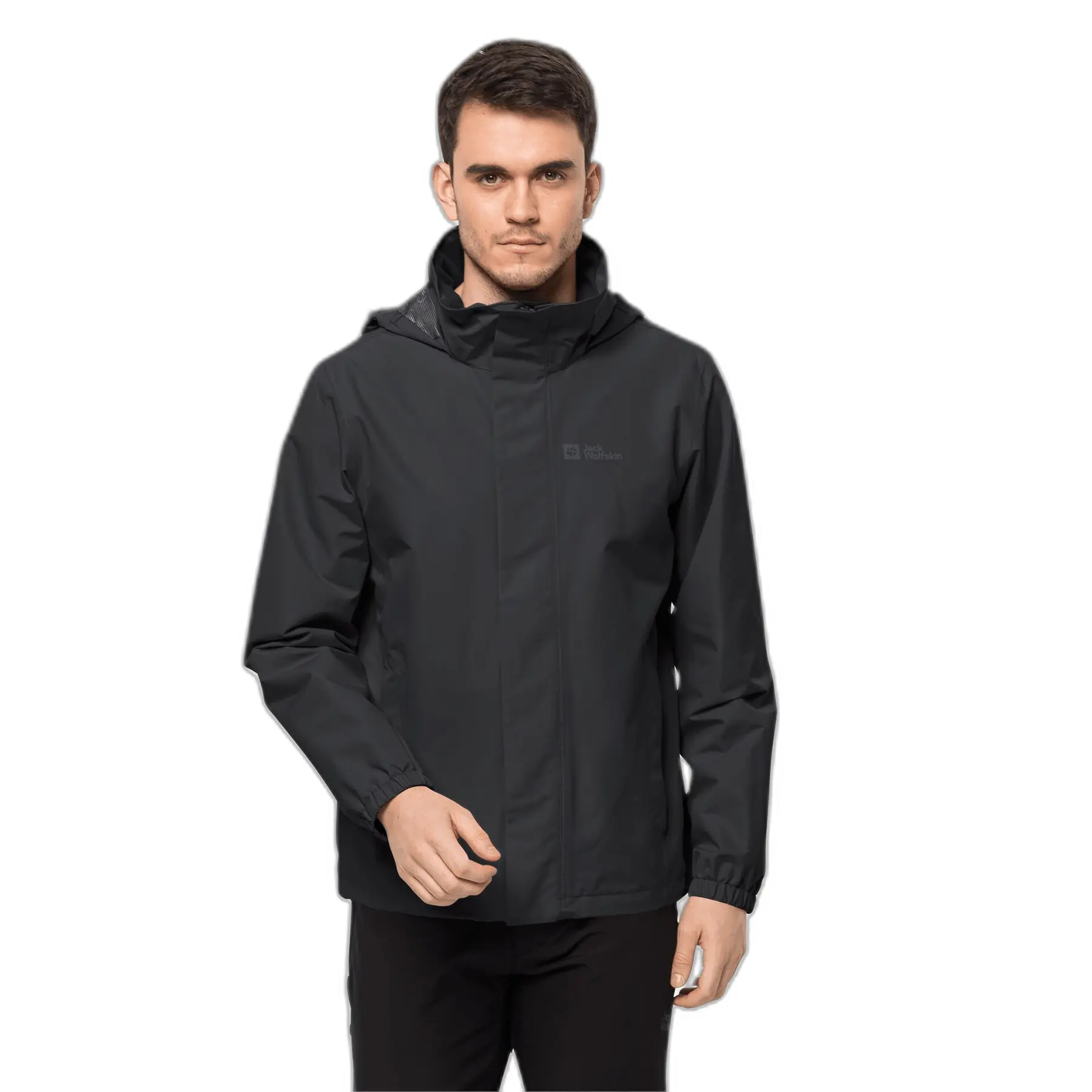 4064993496543 - Regenjacke Stormy Point 2L atmungsaktiv wetterfest für Herren schwarz L