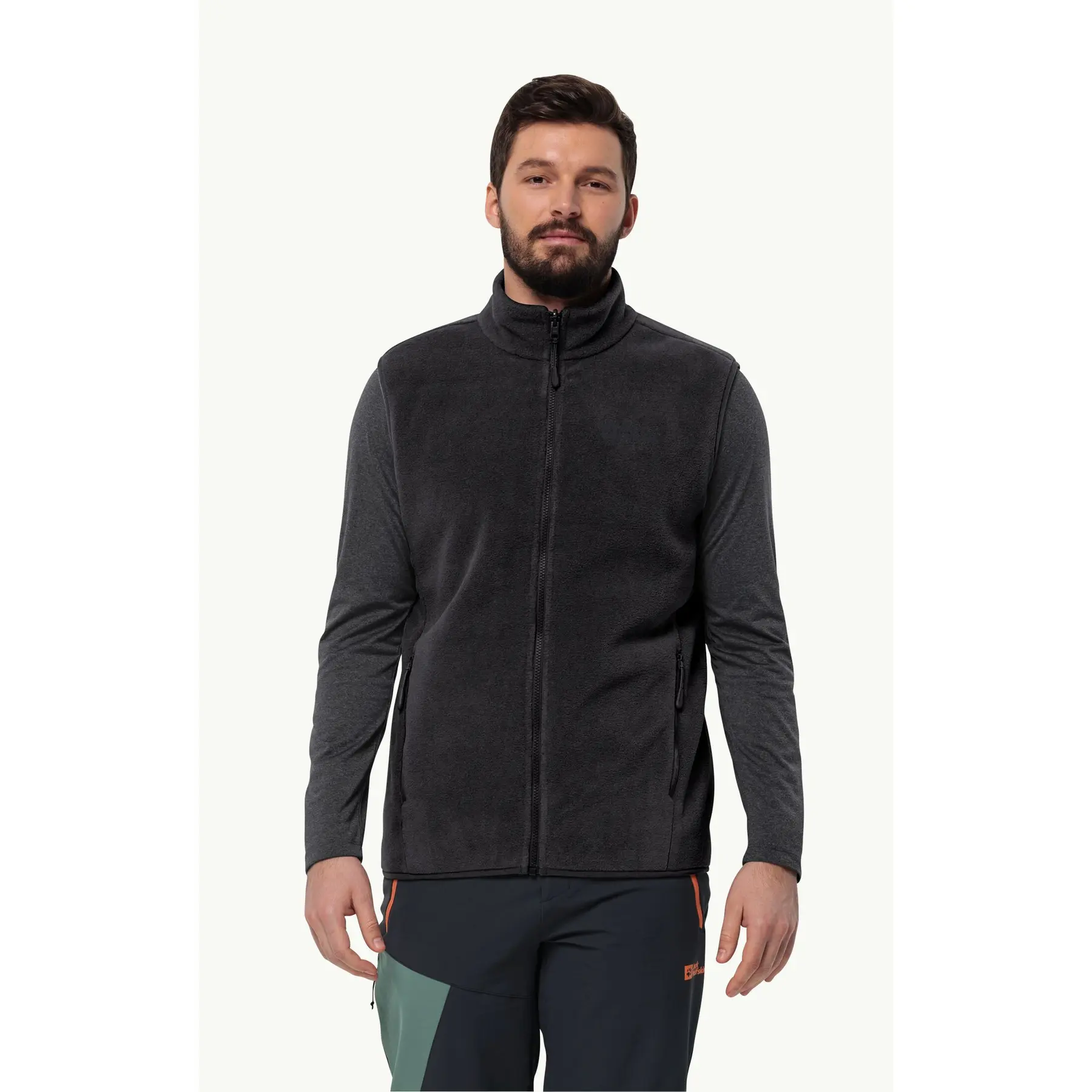Ärmelloses Fleece mit Reißverschluss in großen Größen Jack Wolfskin Waldsteig