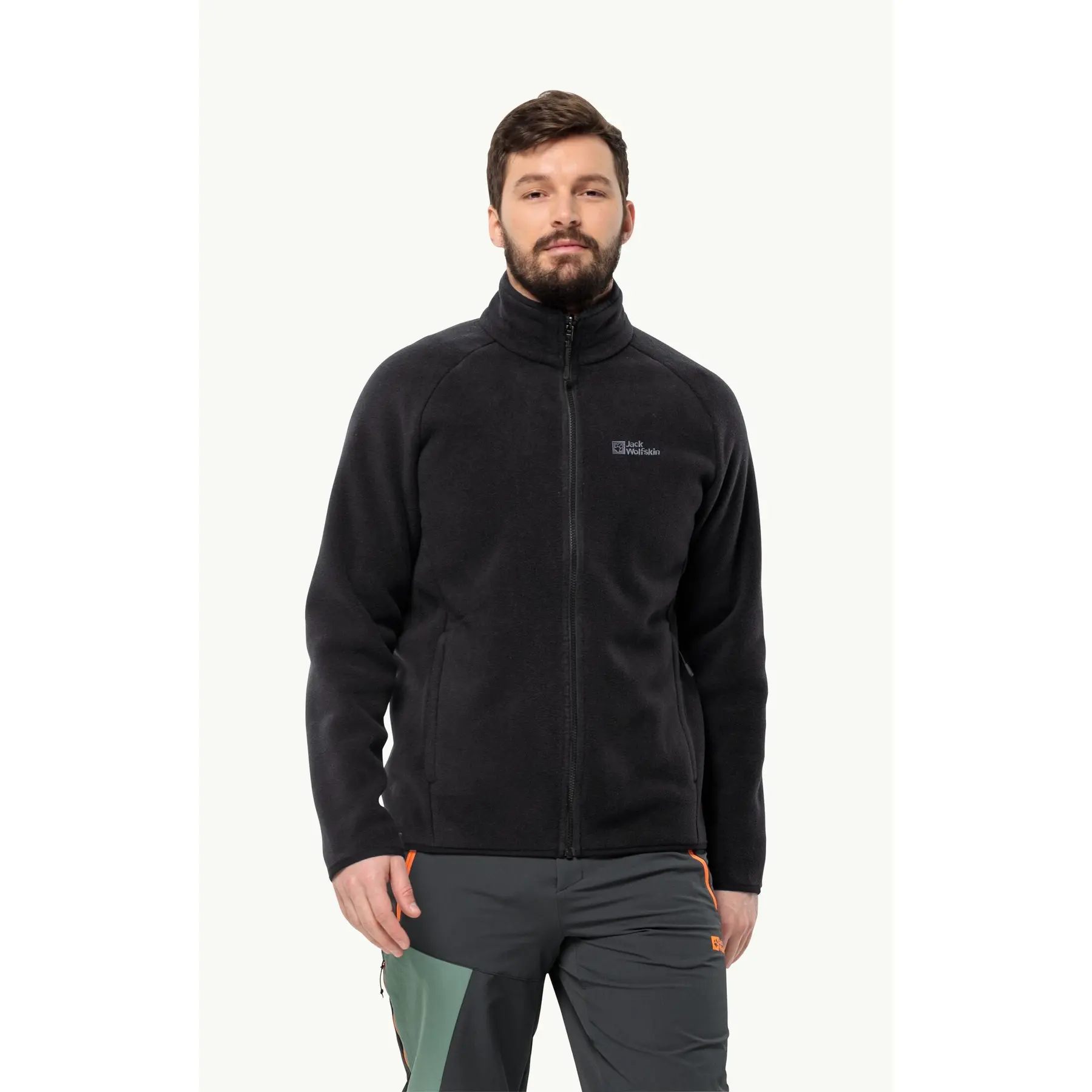 Fleece mit Reißverschluss in großen Größen Jack Wolfskin Waldsteig