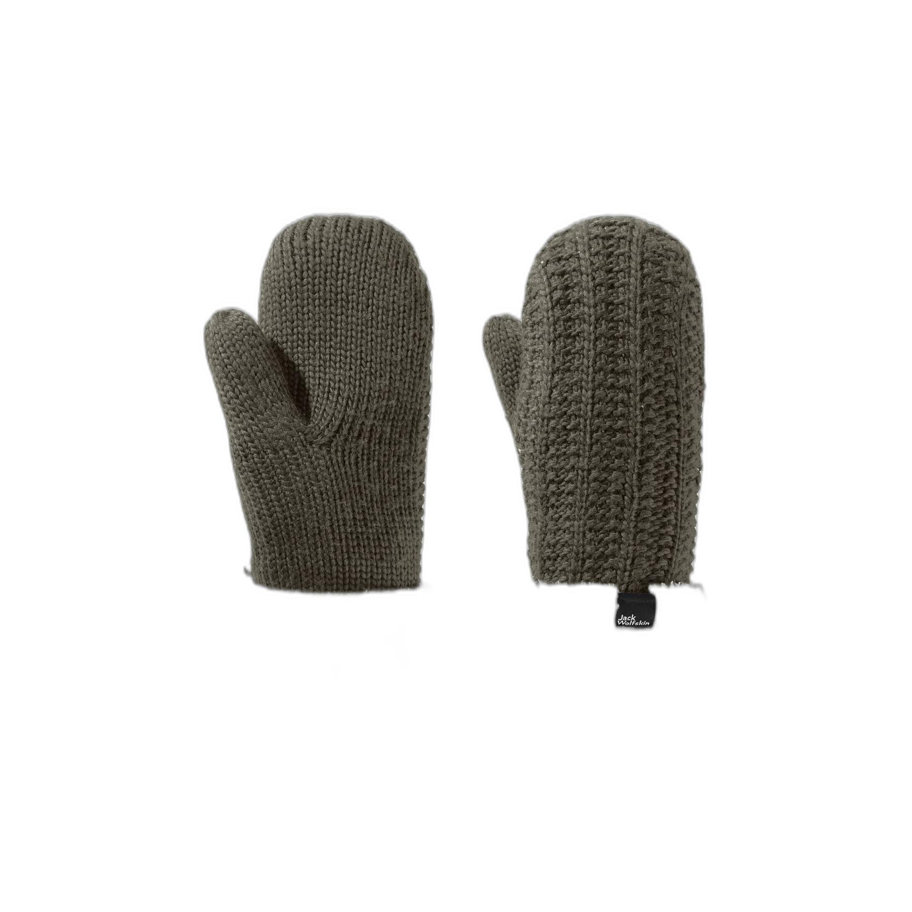 4064993862058 - Fäustlinge JACK WOLFSKIN HIGHLOFT KNIT MITTEN W Damen Gr M (38 40) grün (island moss) OBERSTOFF 100% POLYESTER FUTTER 100% POLYESTER Handschuhe