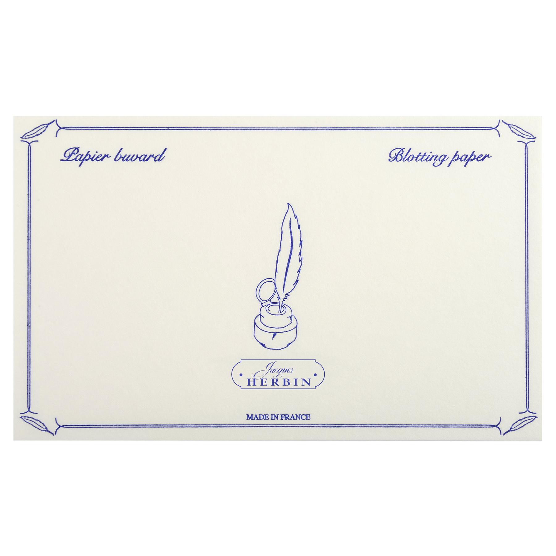 3188550255006 - Tasche mit 10 bedruckten Löschblättern Jacques Herbin
