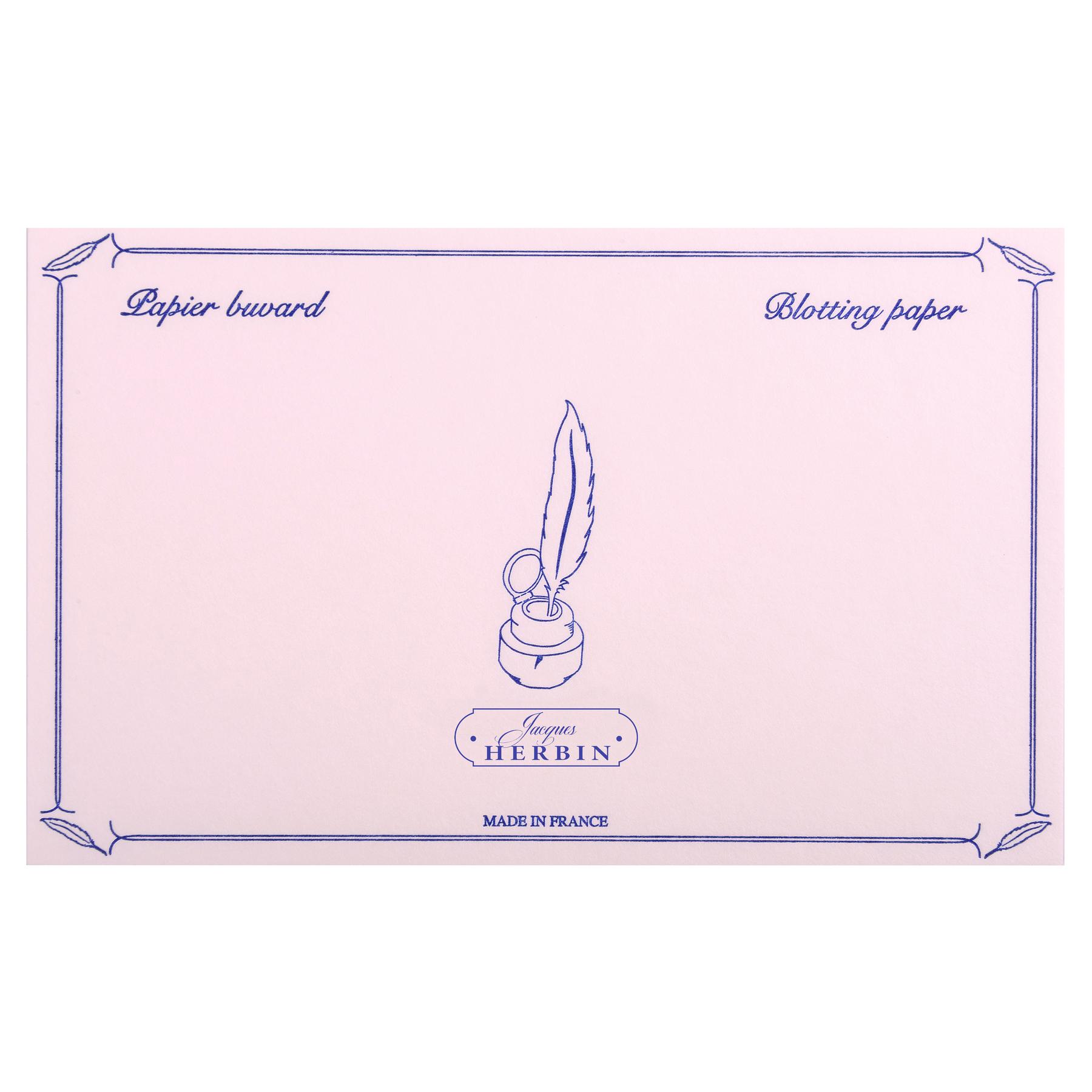 3188550255600 - Tasche mit 10 bedruckten Löschblättern Jacques Herbin